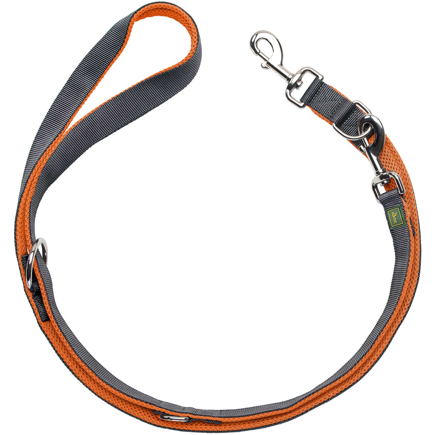 Produktbild von Verstellbare Führleine Maldon 25/200, orange/grau