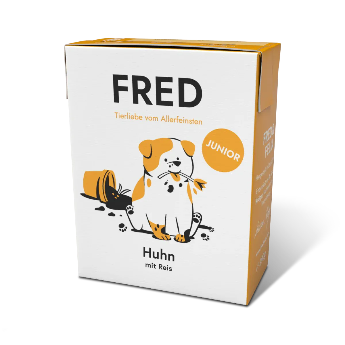 FRED & FELIA FRED Welpen Nassfutter JUNIOR Huhn mit Reis 10x 390g