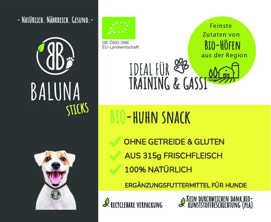 Thumbnail 4: Baluna Bio-Huhn-Snack 150g