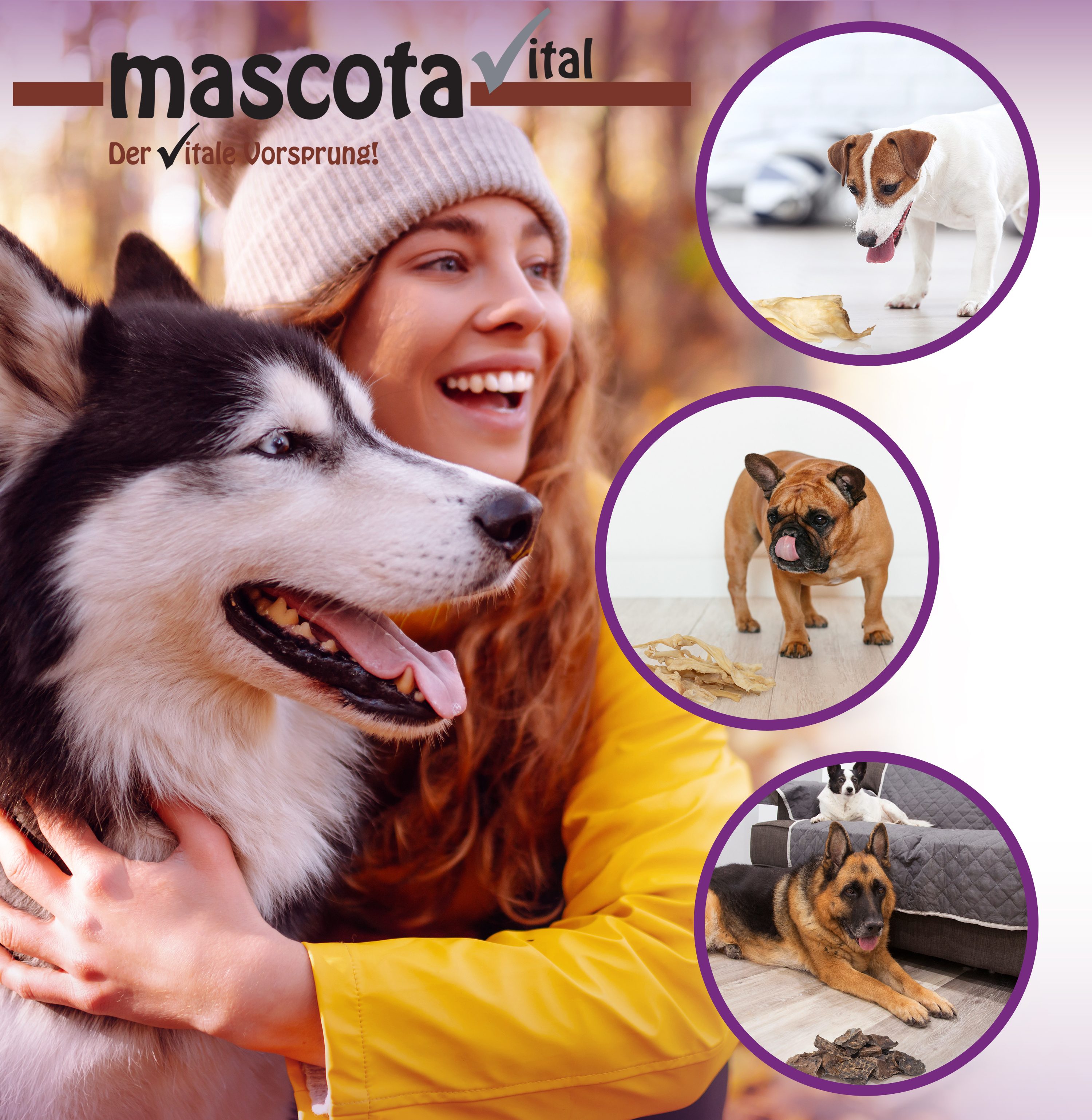 Thumbnail 7: mascota vital Ziegenhaut, Kauartikel für Hunde, 200 g