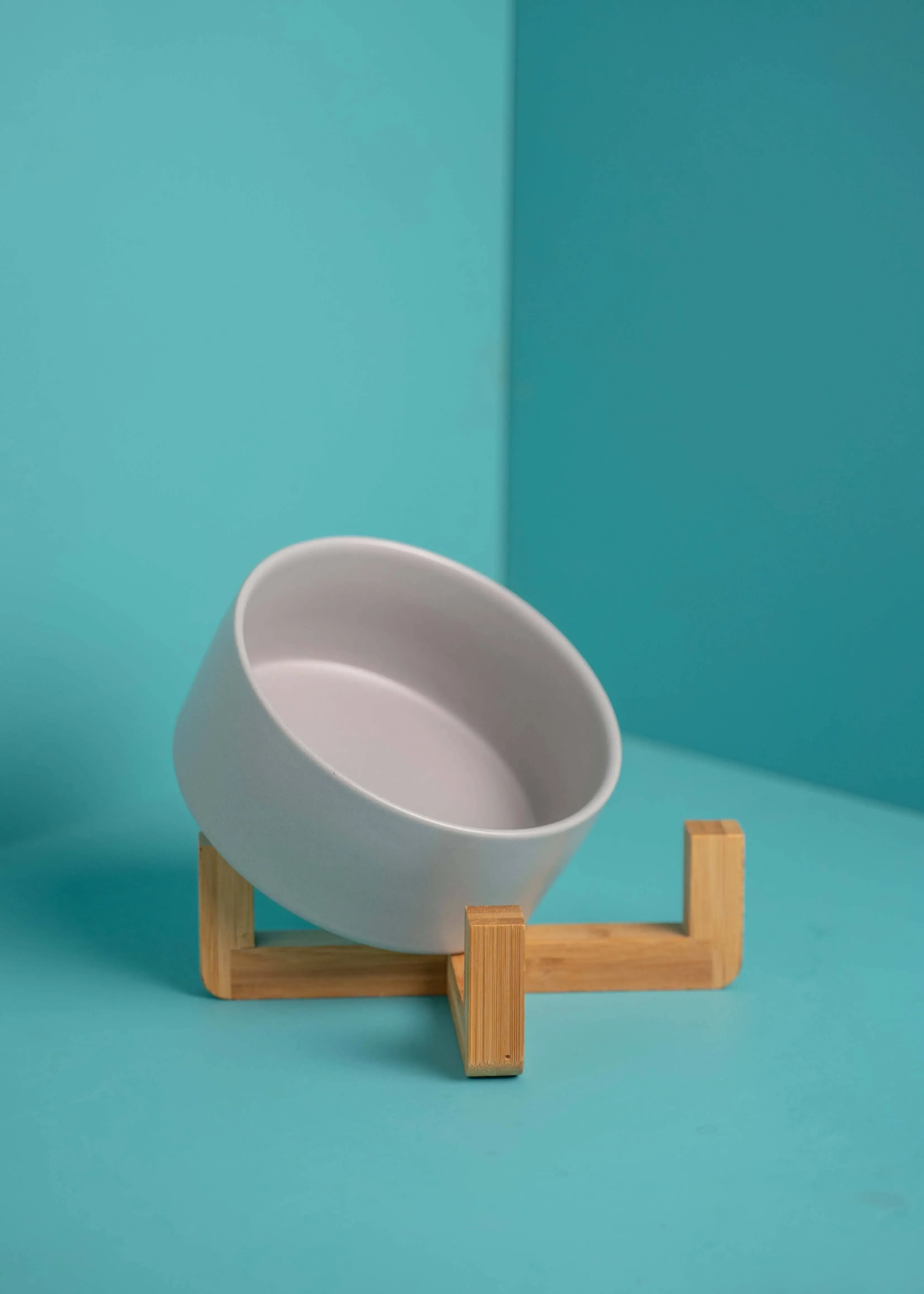 Thumbnail 8: Greenhero Futternapf mit dekorativem Holzfuß | grau