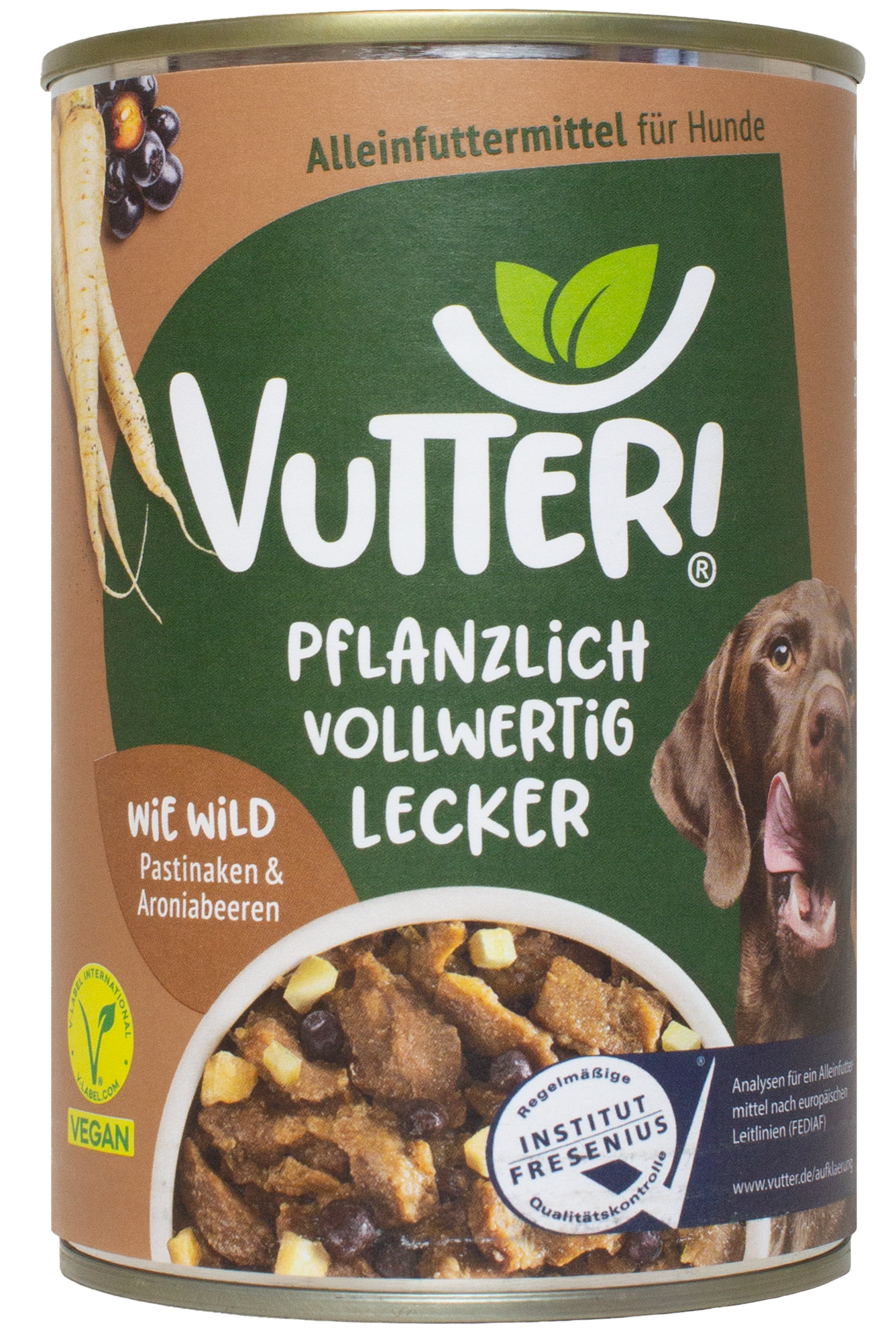 Thumbnail 1: Vutter! Vutter! Hundefutter vegan | Nassfutter Wie Wild | glutenfrei | Alleinfuttermittel | für Hunde | veganes Hundefutter