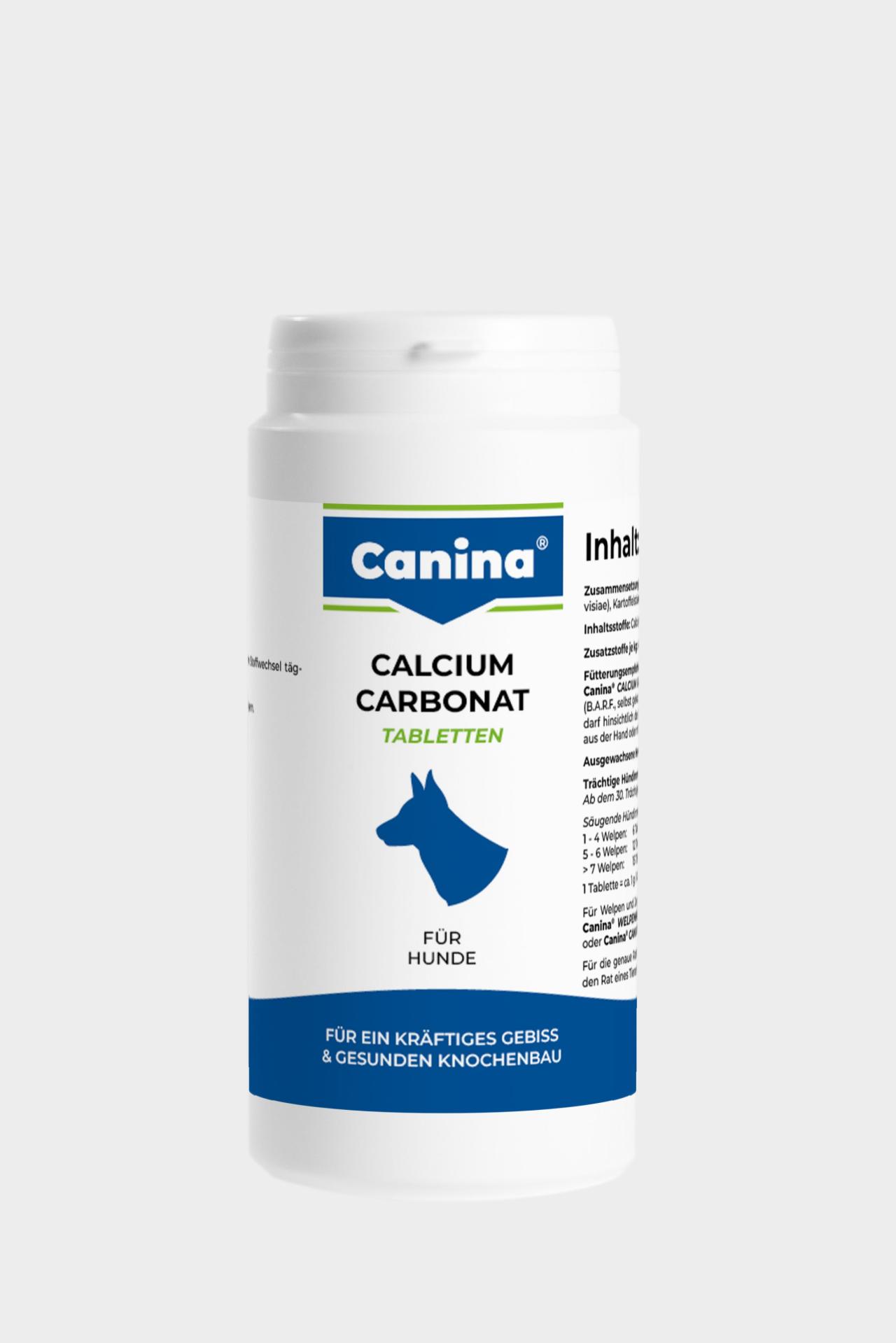 Thumbnail 1: Canina Calcium Carbonat Tabletten Mineralfutter für Hunde 350 g Doppelpack