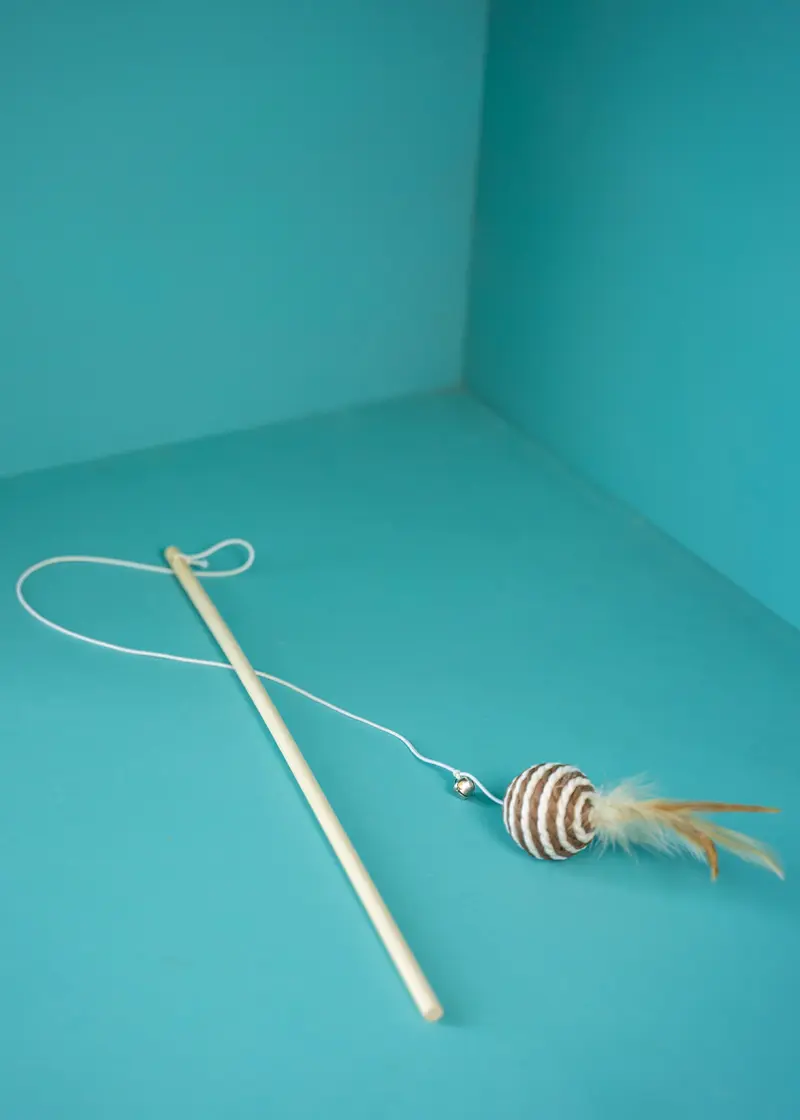 Thumbnail 3: Greenhero Katzenangel mit Ball braun-weiß