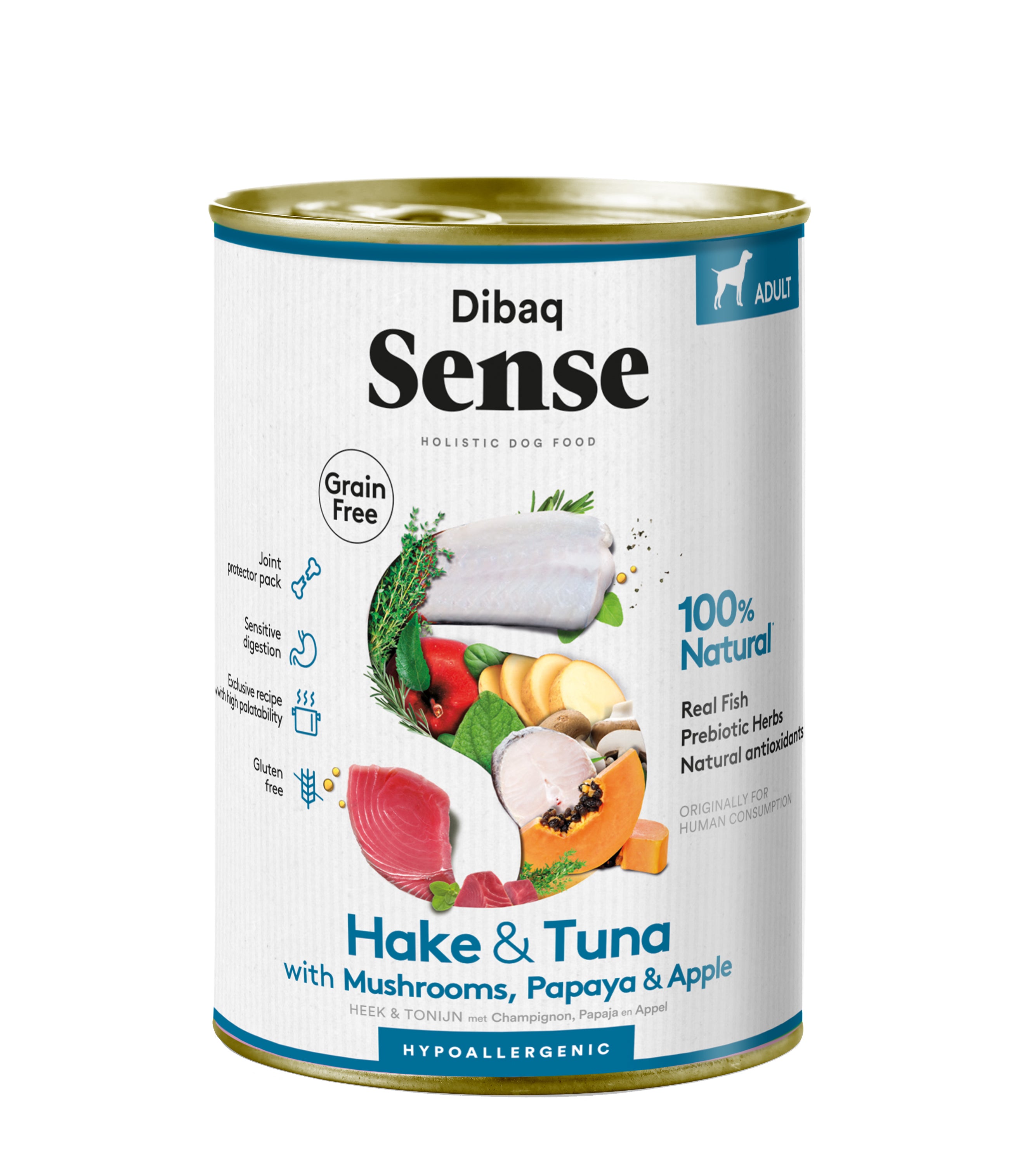 Bild 1 von 1: Dibaq Sense Nassfutter getreidefrei Seehecht & Tuhnfisch 380g