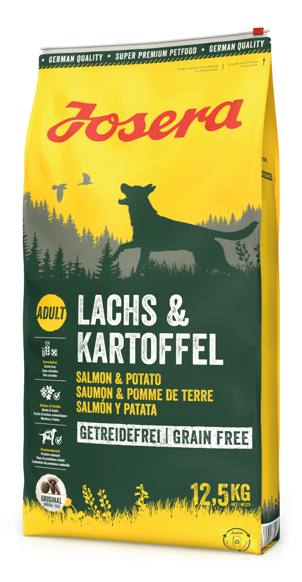 Bild 1 von 1: Josera Lachs & Kartoffel – getreidenfreies Hundefutter – 12,5kg