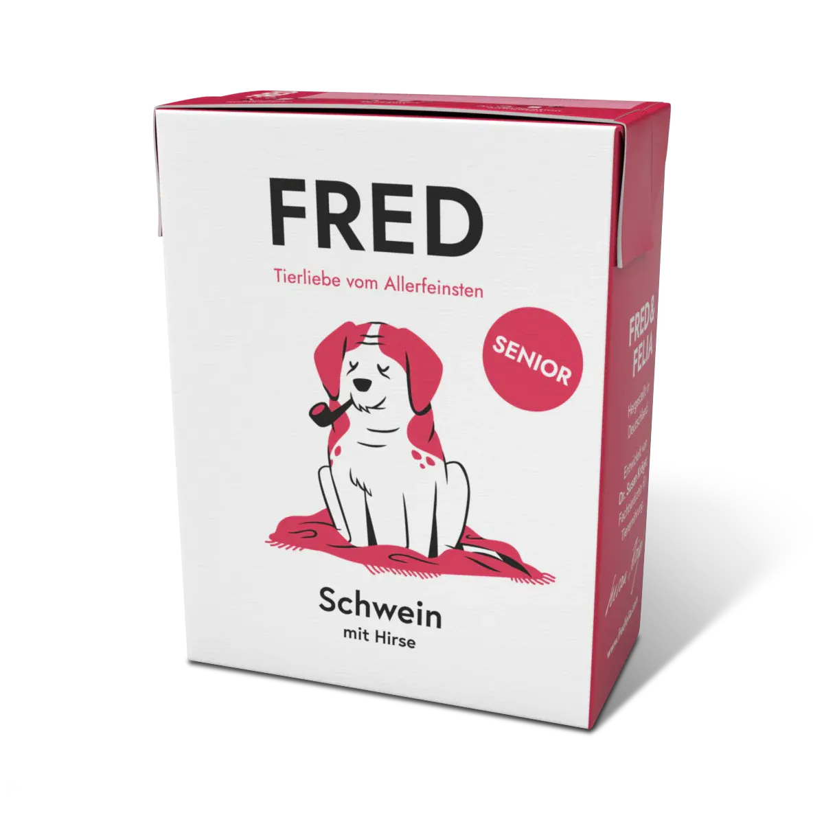 FRED & FELIA FRED Hundenassfutter SENIOR Schwein 10x 390g
