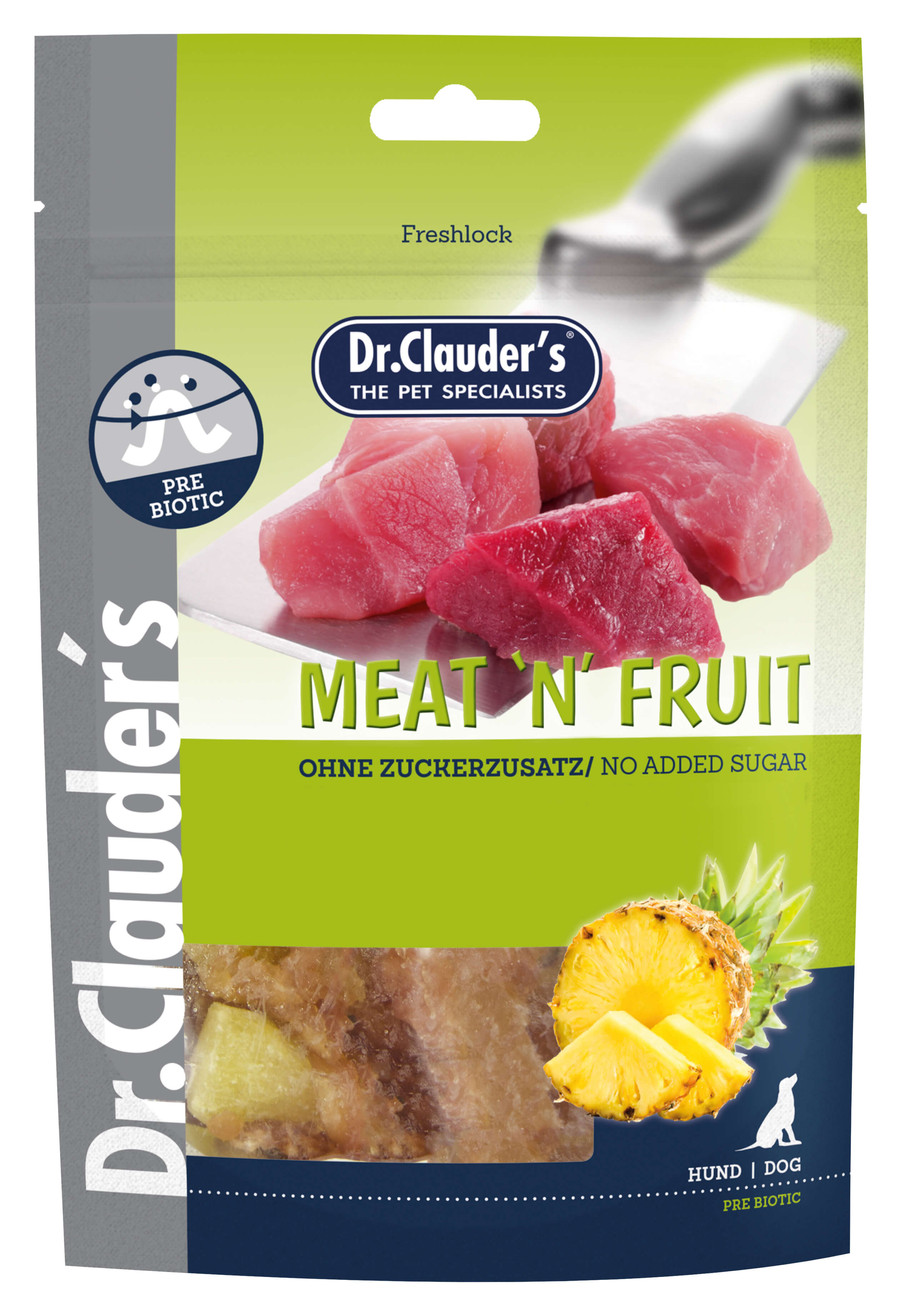 Bild 1 von 1: Dr.Clauder’s Meat'n'Fruit Ananas & Hühnchen Snack 80g