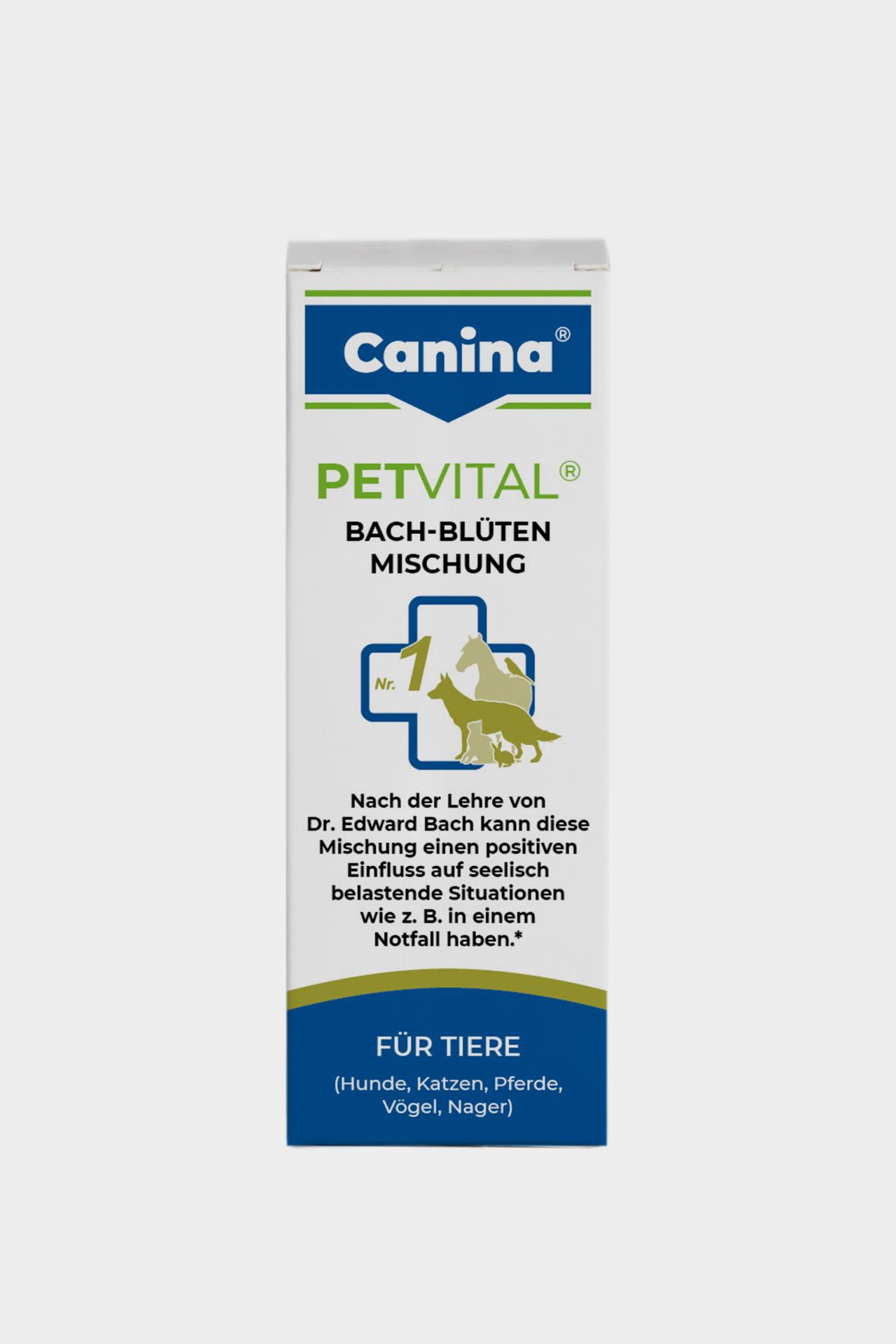 Thumbnail 1: Canina Petvital Bach-Blüten Nr. 1 - Notfall - homöopathische Tierarznei für Hunde, Katzen, Nager, Vögel, Pferde 10 g