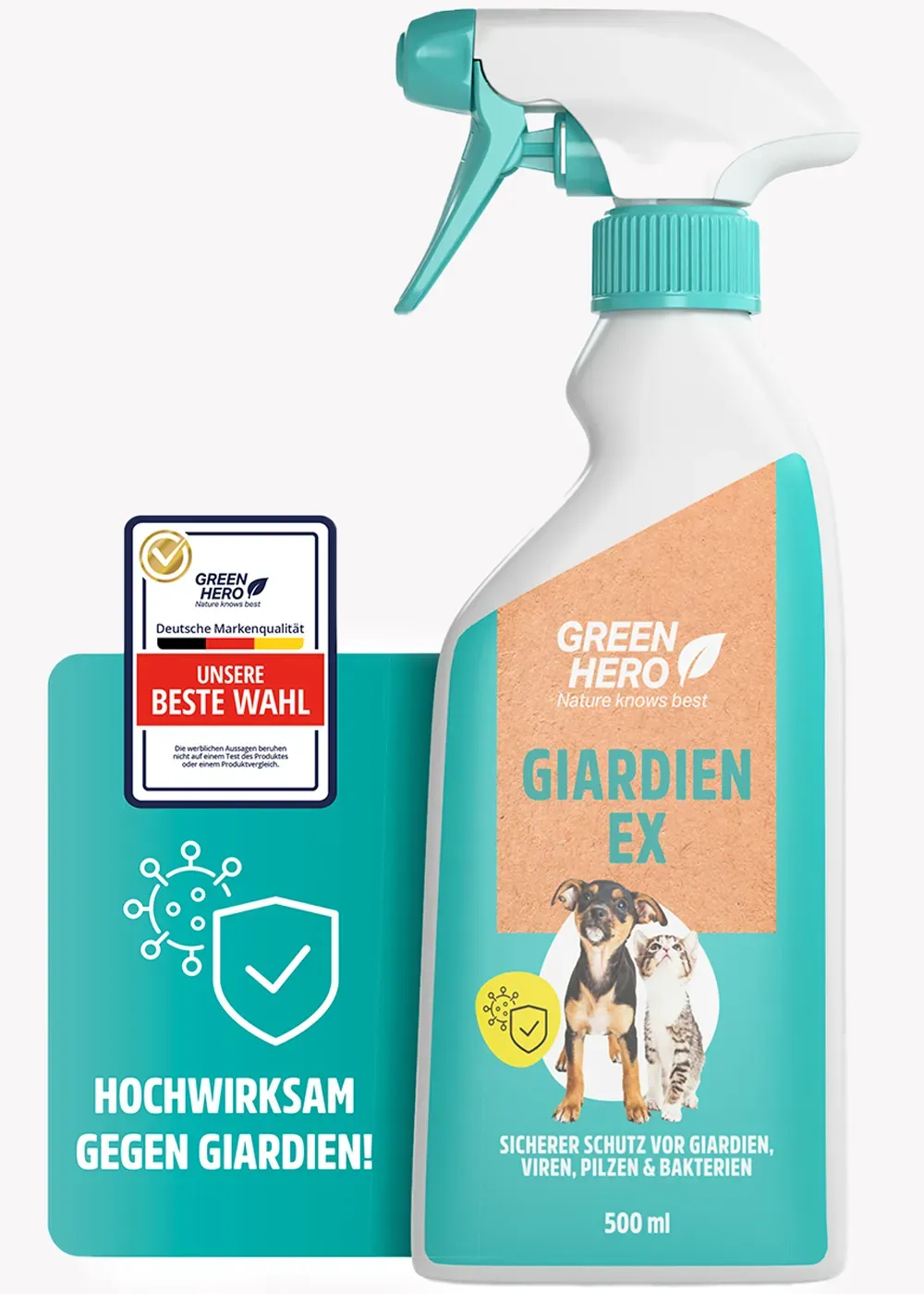 Thumbnail 1: Greenhero Giardien-Ex Spray gegen Giardien, Bakterien, Viren und Pilze