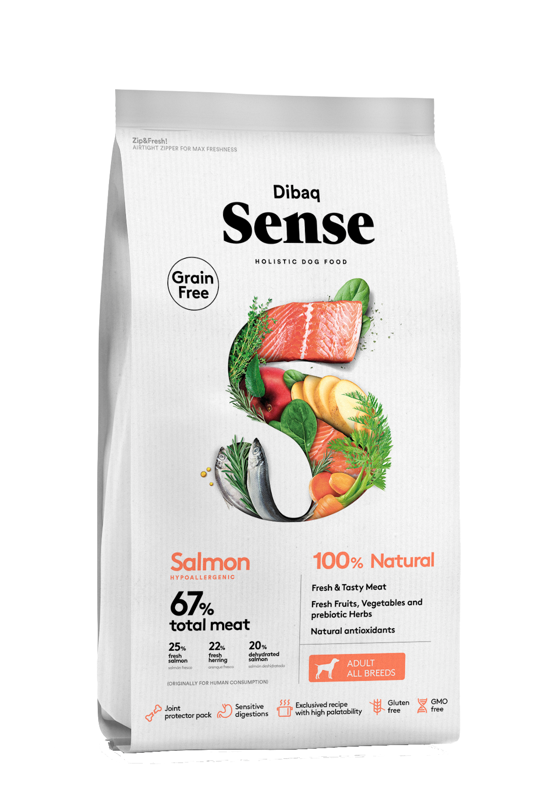 Thumbnail 2: Dibaq Sense Trockenfutter getreidefrei Lachs 2kg