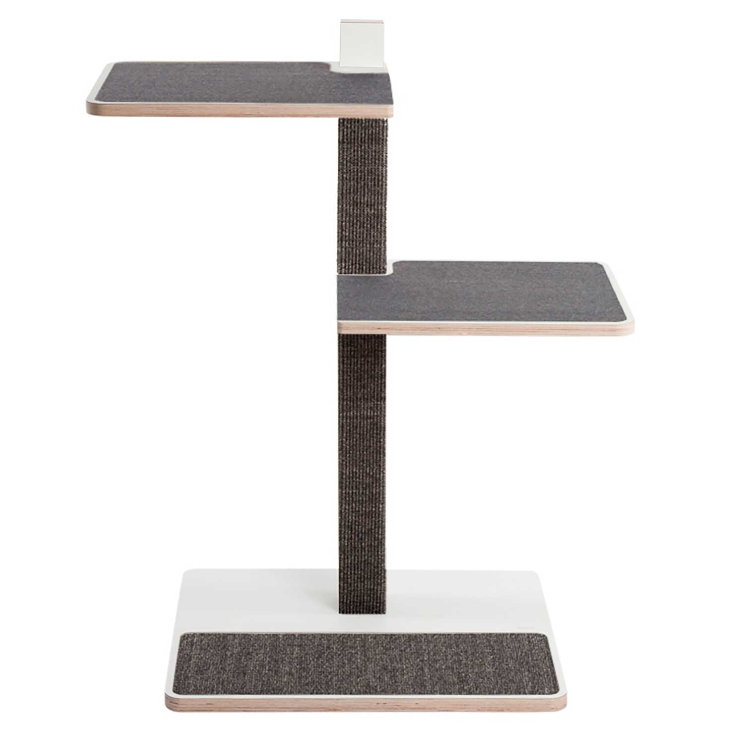 stylecats® Kratzbaum Home weiß 2 Liegeflächen komplett anthrazit/anthrazit, 109 cm