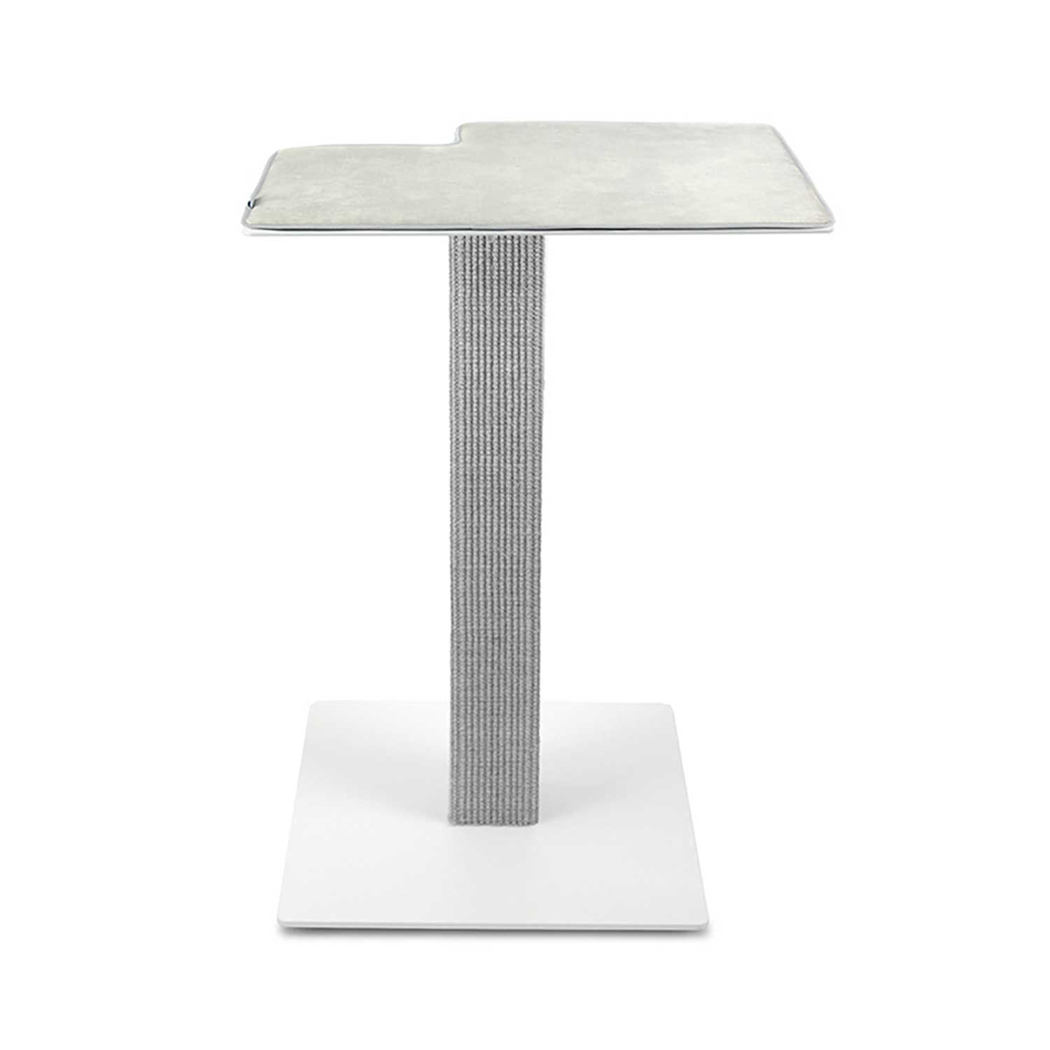 stylecats® Kratzsäule Clu Small mit Liegefläche weiß hellgrau Cozy hellgrau, 69 cm