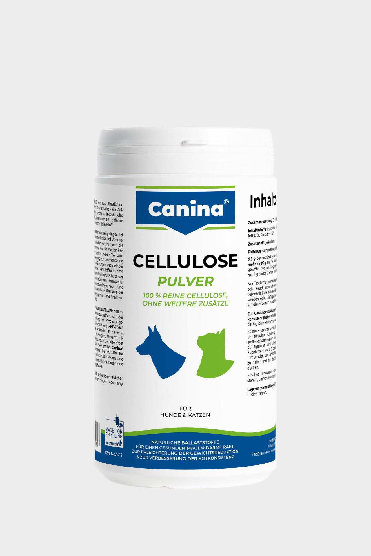 Bild 1 von 1: Canina Cellulose Pulver natürliche Ballaststoffe für Katzen & Hunde 400 g