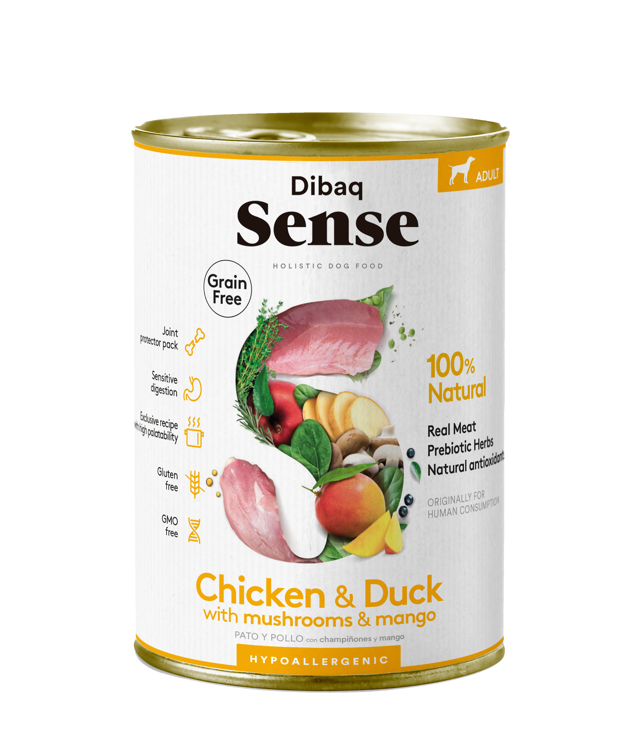 Bild 1 von 1: Dibaq Sense Nassfutter getreidefrei Huhn & Ente 380g