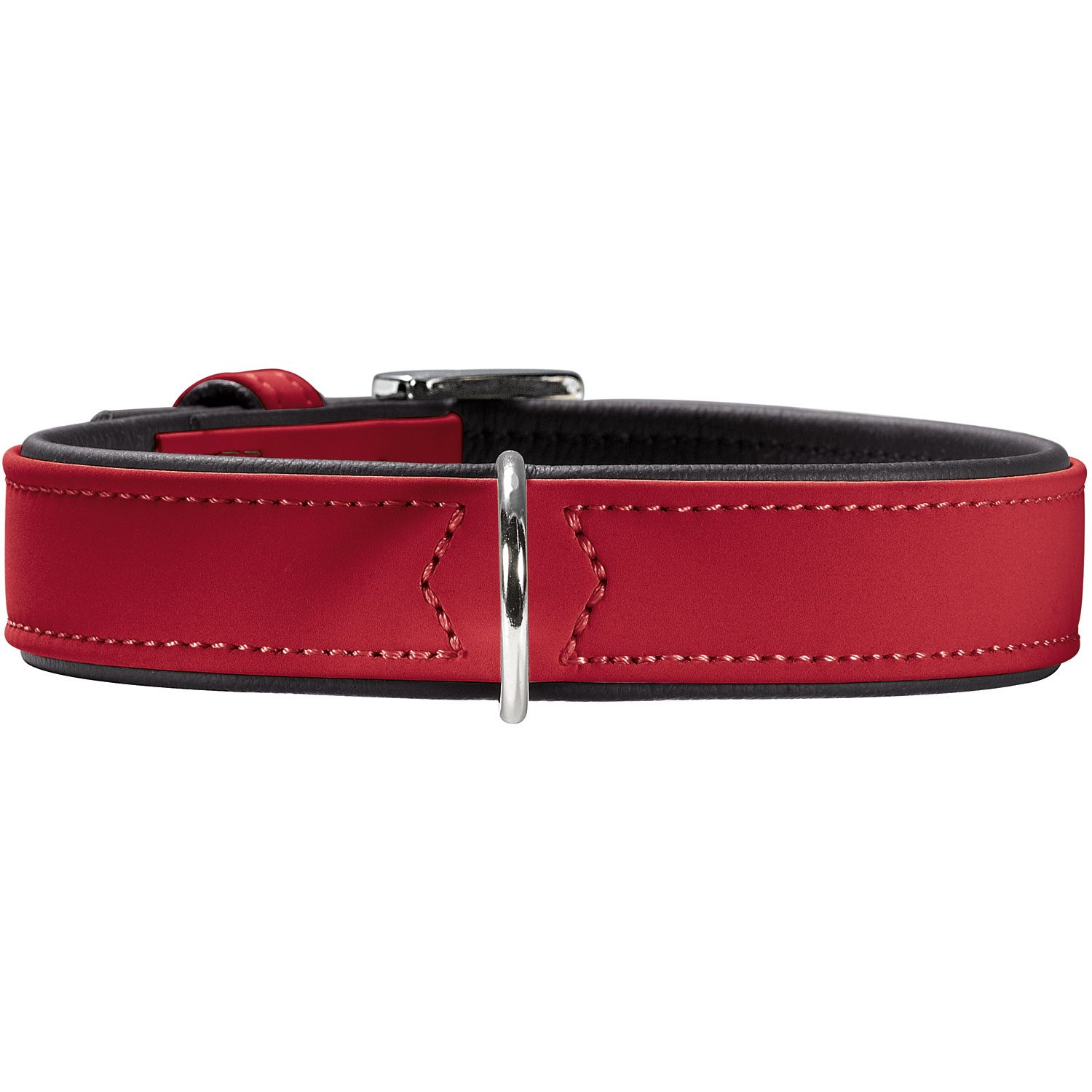 HUNTER Halsband Softie S-M (50), rot/schwarz