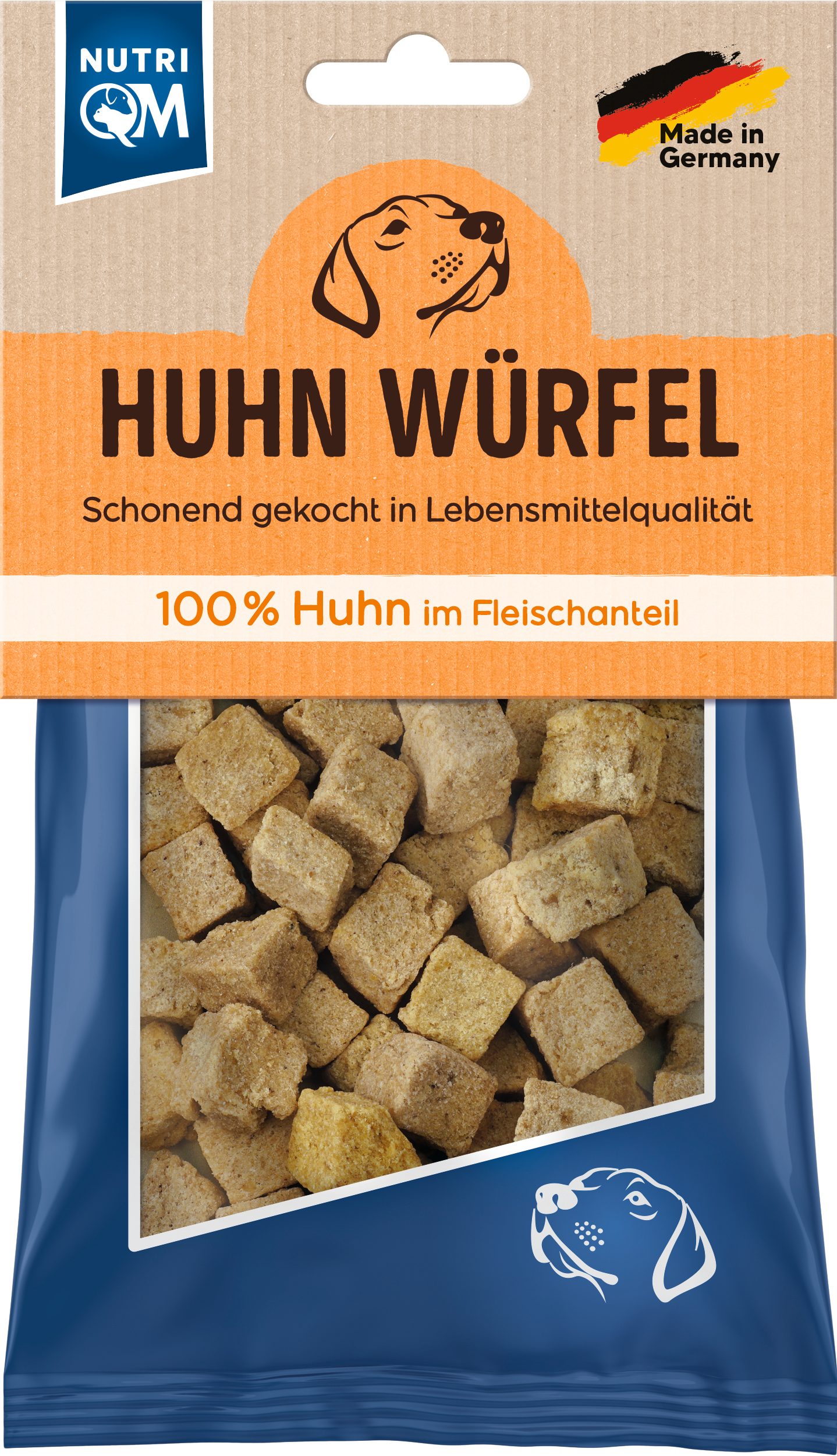 Thumbnail 1: NutriQM Huhn Würfel 5 x 100g