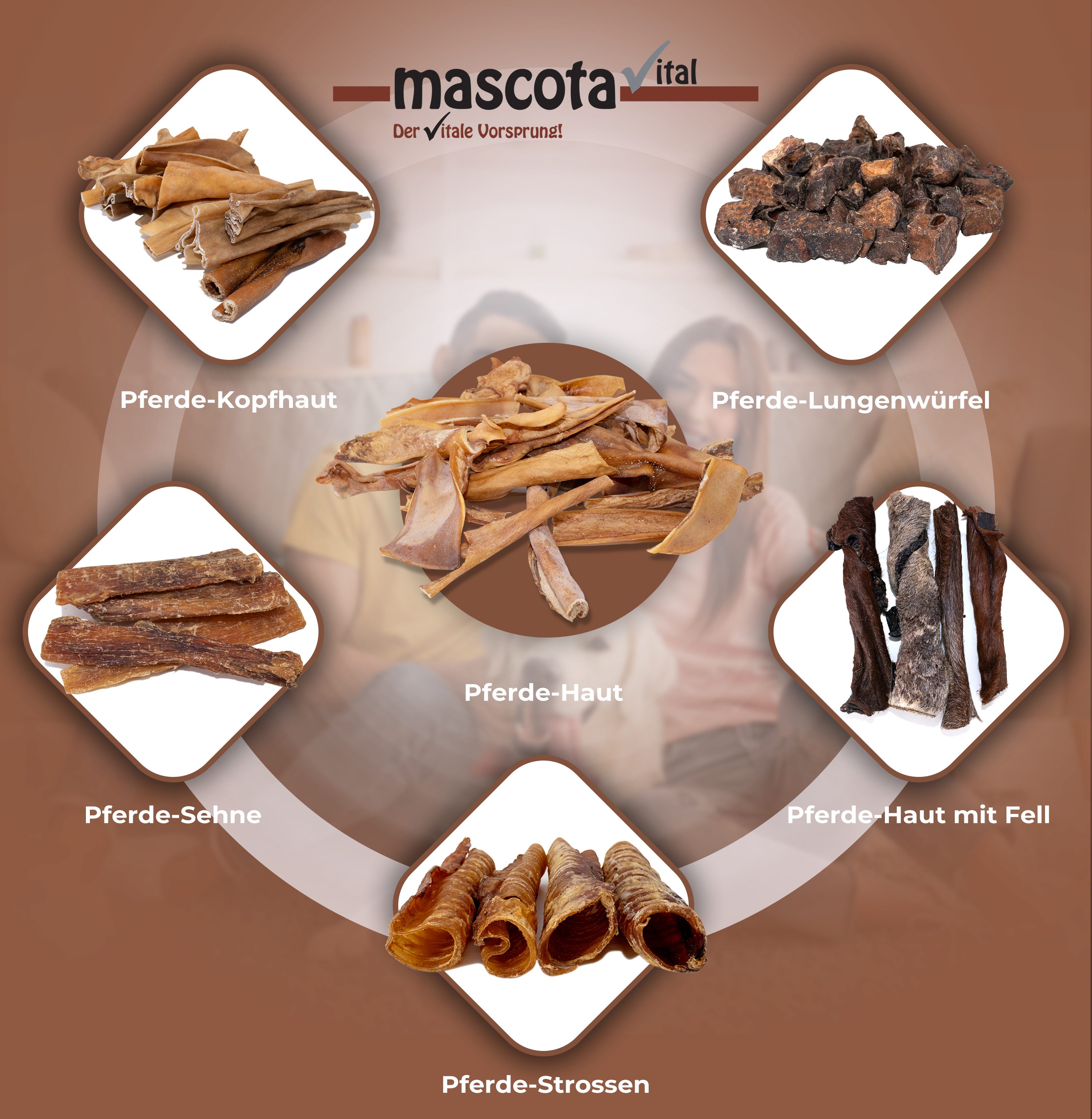 Thumbnail 3: mascota vital Pferdehaut, Kauartikel für Hunde, 200 g