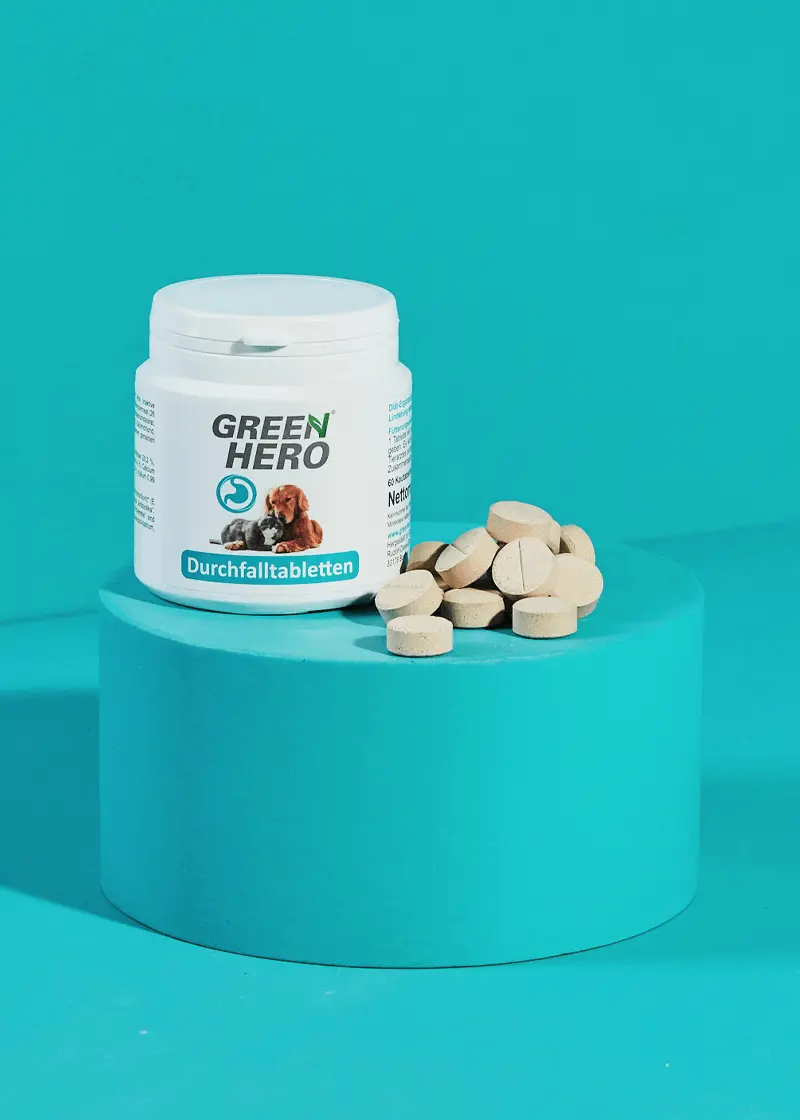 Thumbnail 4: Greenhero Durchfalltabletten für Hunde und Katzen | 60 Tabletten