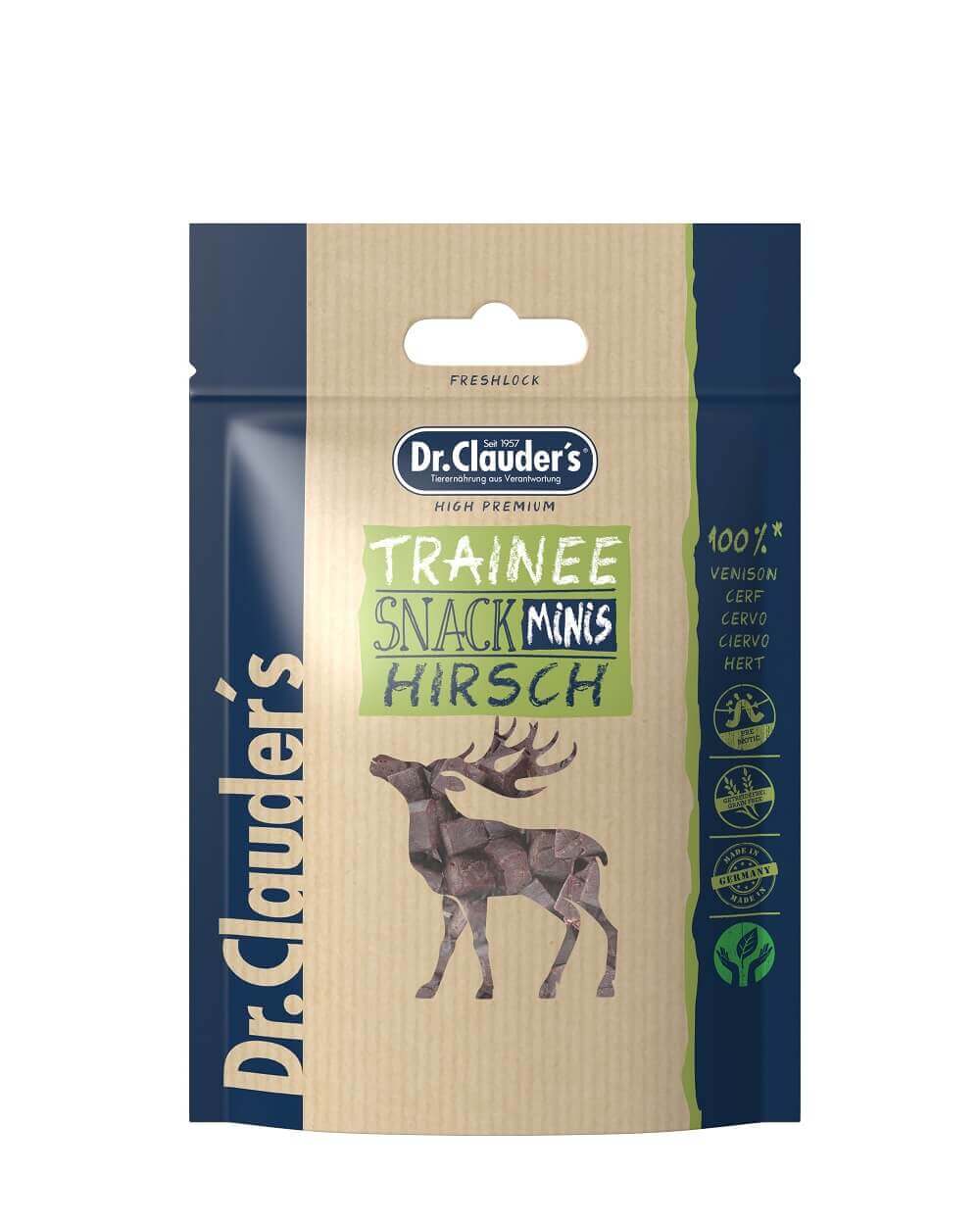 Bild 1 von 1: Dr.Clauder’s Dr.Clauder´s Trainee Snack Minis Hirsch 50g