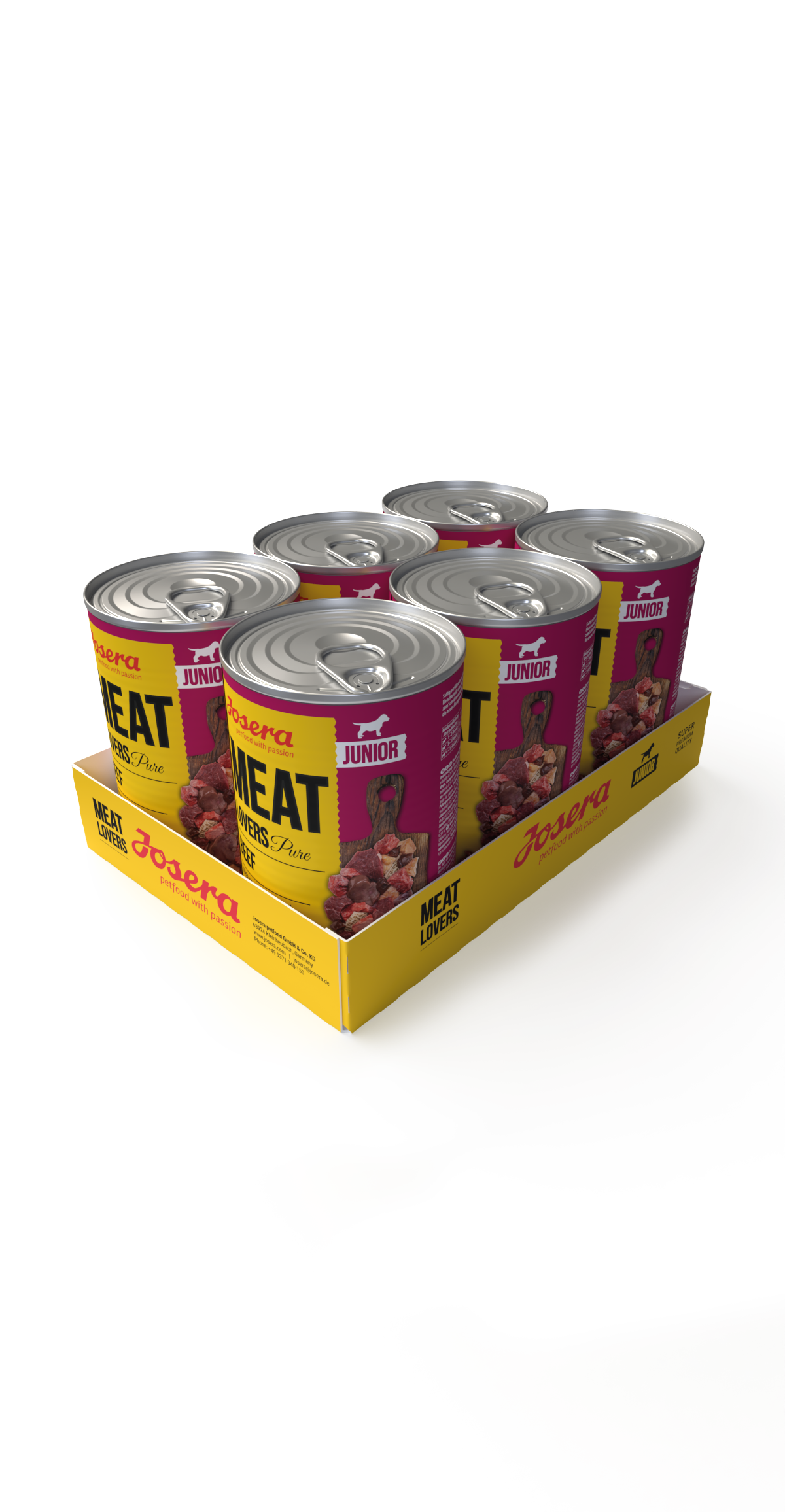 Thumbnail 1: Josera Josera Nassfutter Meat Lovers Junior Pure Beef 6x400g