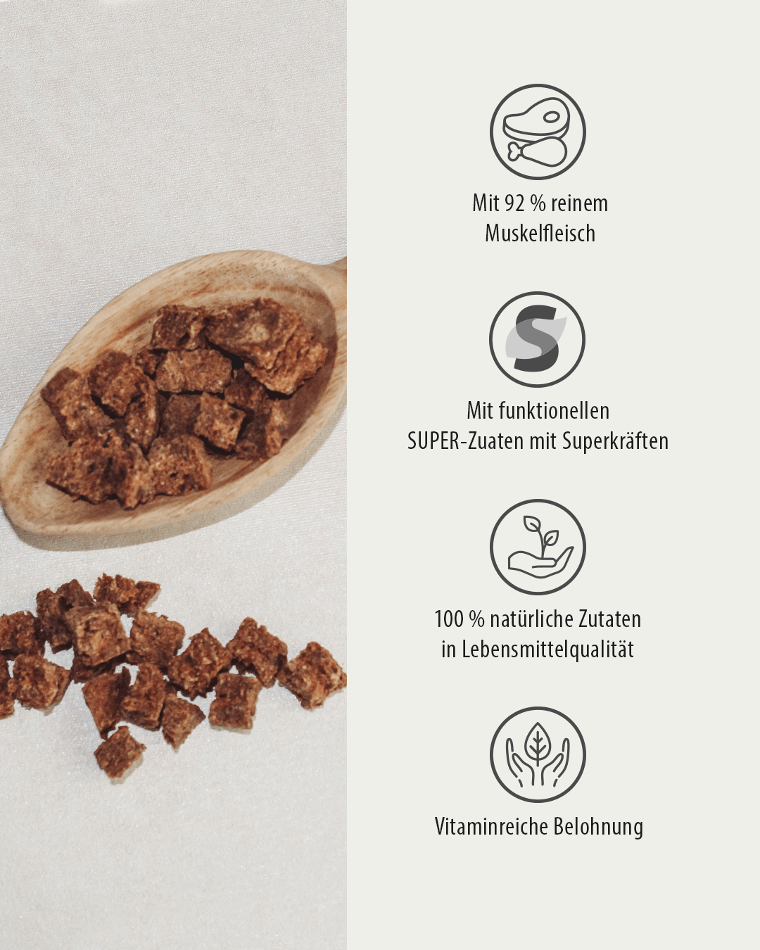 Thumbnail 4: GREEN PAWLY Fleischsnack pur - RIND 250g