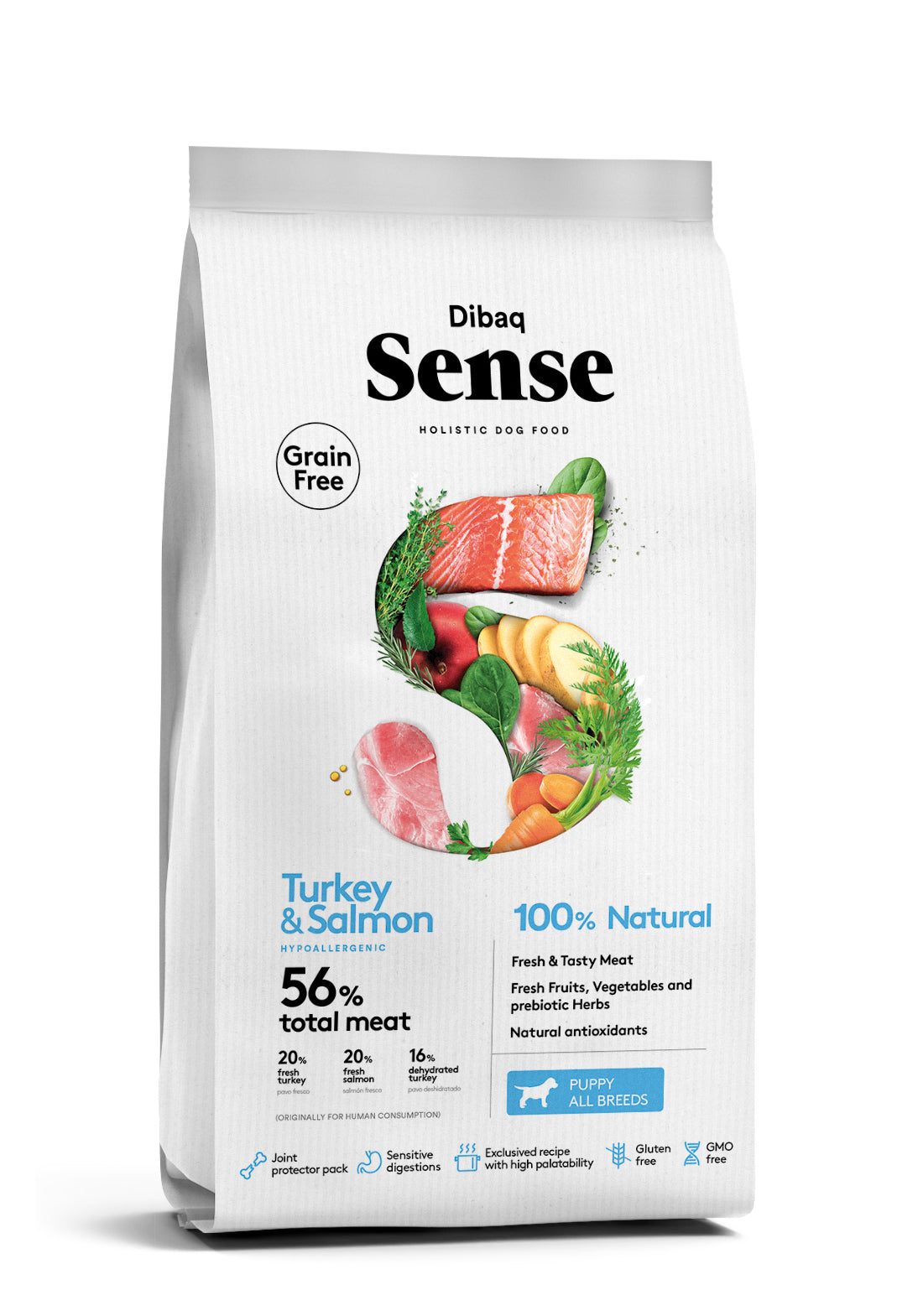 Bild 1 von 1: Dibaq Sense DIBAQ Sense Welpen getreidefrei Lachs & Truthahn 12kg