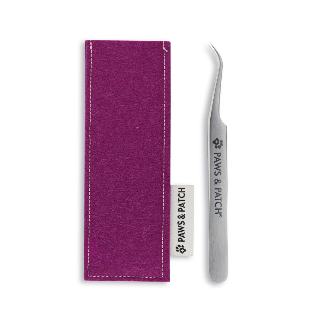 Paws & Patch Zeckenpinzette SILVY für alle Heimtiere Flieder