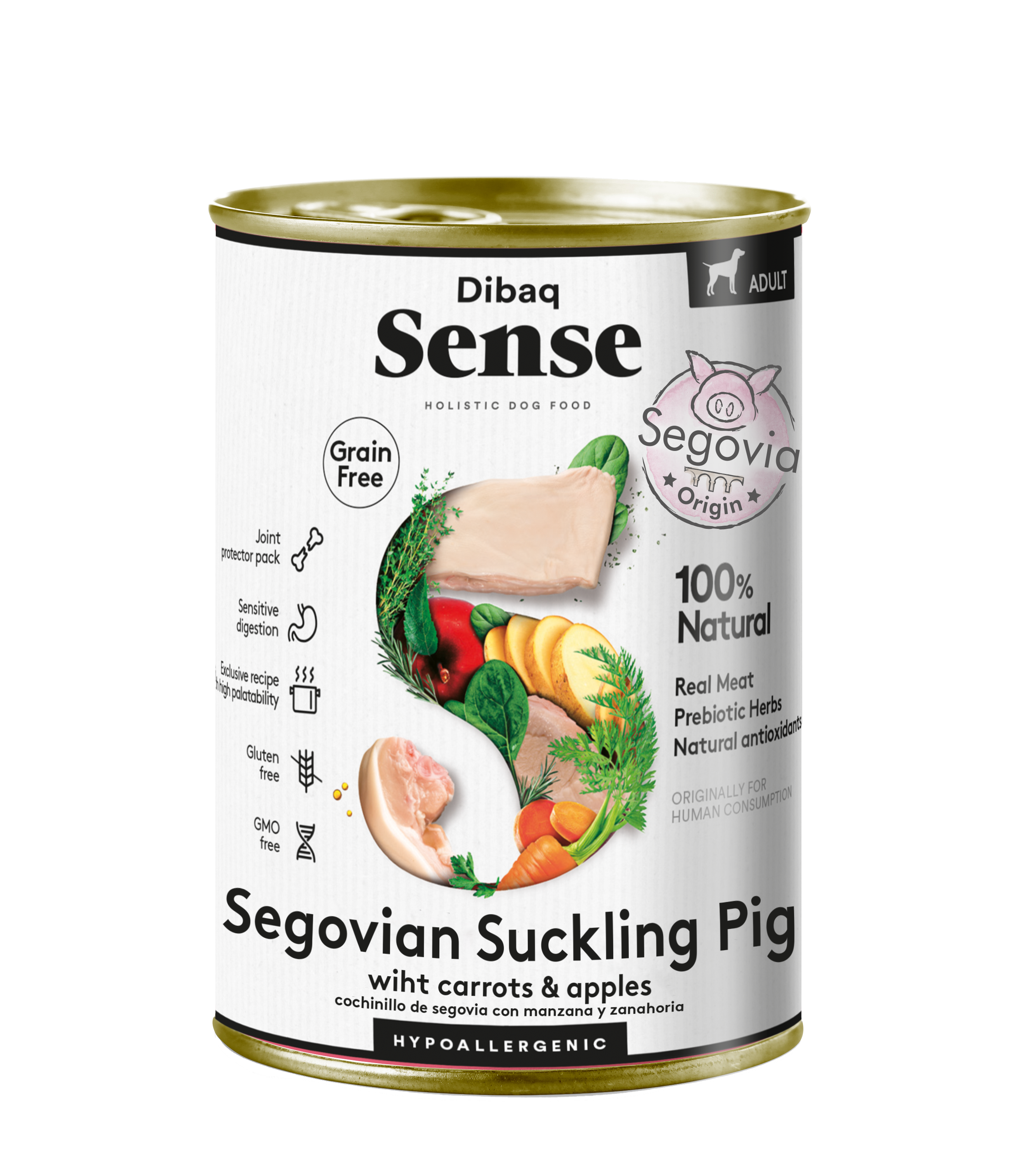 Bild 1 von 1: Dibaq Sense Nassfutter getreidefrei Spanferkel 380g