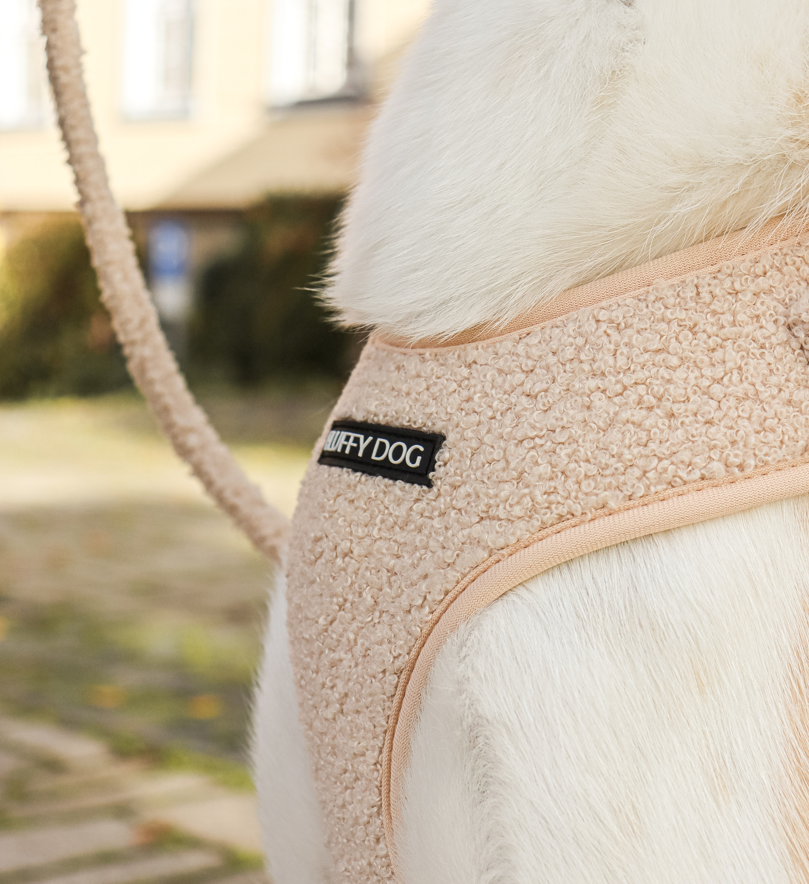 Thumbnail 3: Fluffy Dog Hundegeschirr „Teddy“ – weich, vegan & atmungsaktiv mit D-Ring und verstellbarem Sitz