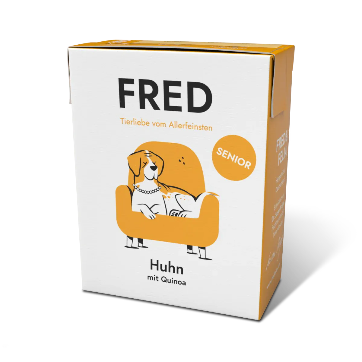 FRED & FELIA FRED Hundenassfutter SENIOR Huhn 10x 390g