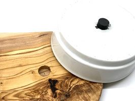 Thumbnail 1: Olivenholz-erleben Futterstation Rusty 2x 0,9l Porzellanschalen