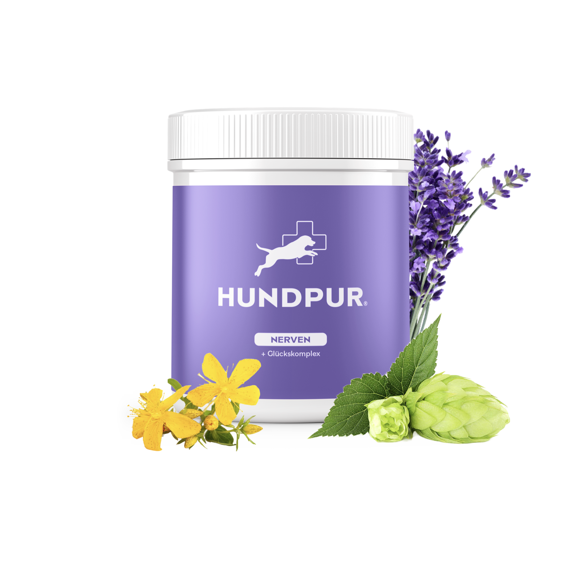 Produktbild von Nerven mit Glückskomplex 300 g – magnesiumhaltige Pellets mit Tryptophan & Kräuterkomplex zur natürlichen Nervenbalance