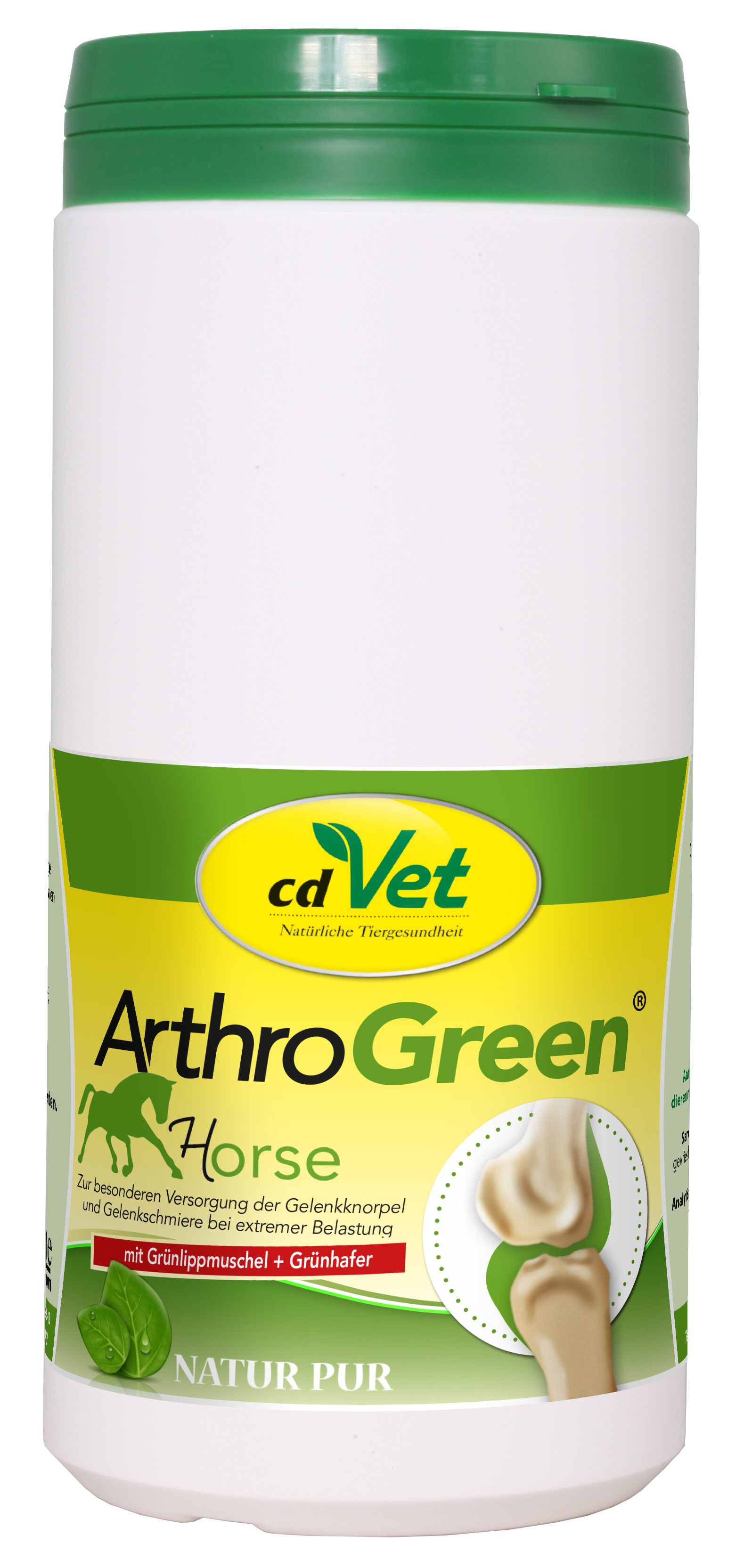 Thumbnail 1: cdVet ArthroGreen Horse 700 g – Ergänzungsfuttermittel für Pferde & Ponys
