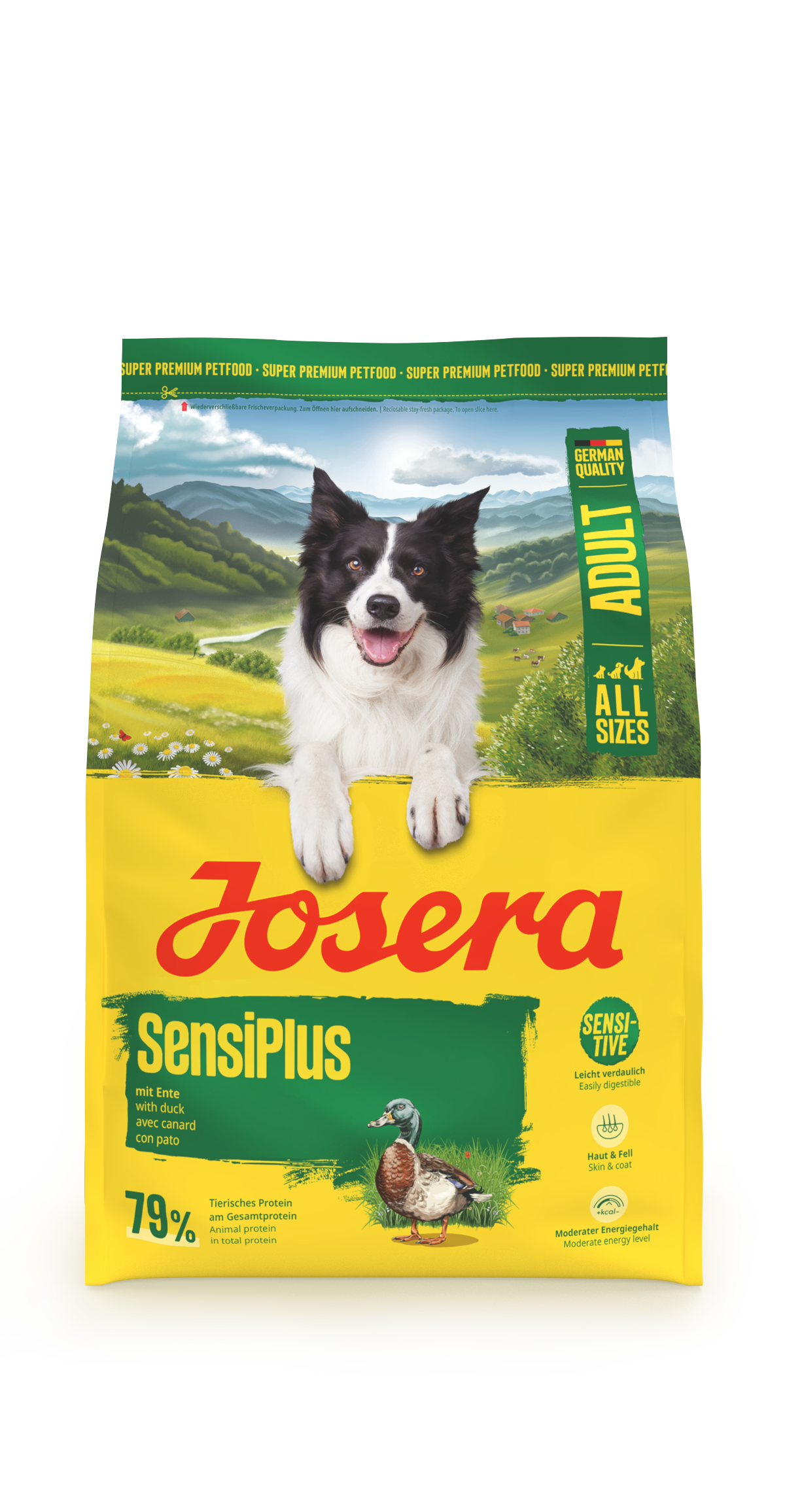 Produktbild von Adult SensiPlus, glutenfreies Trockenfutter für empfindliche, ausgewachsene Hunde, 3kg