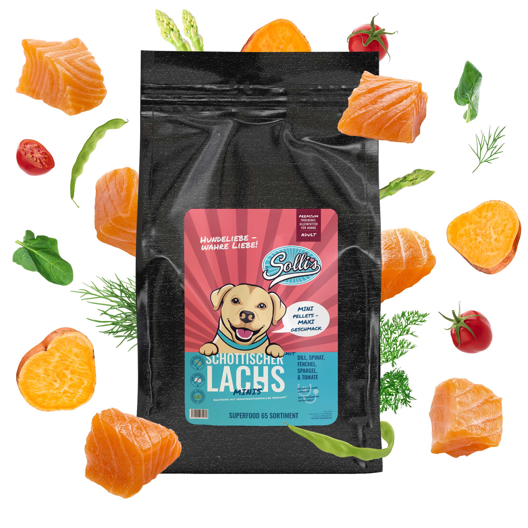 Trockenfutter Schottischer Lachs Minis 2kg | inpetto