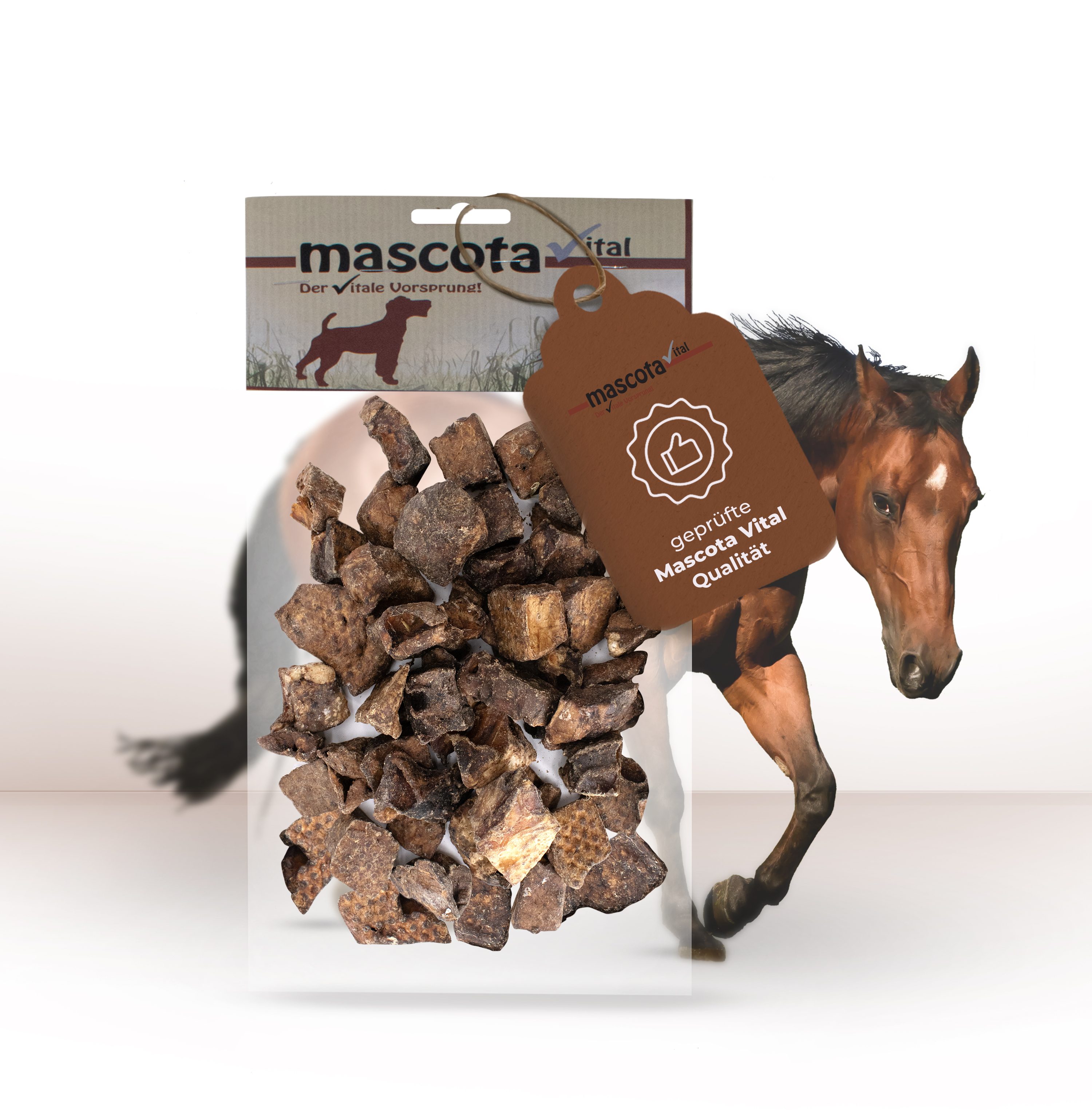 Thumbnail 3: mascota vital Lungenwürfel vom Pferd Hundeleckerli, 200 g