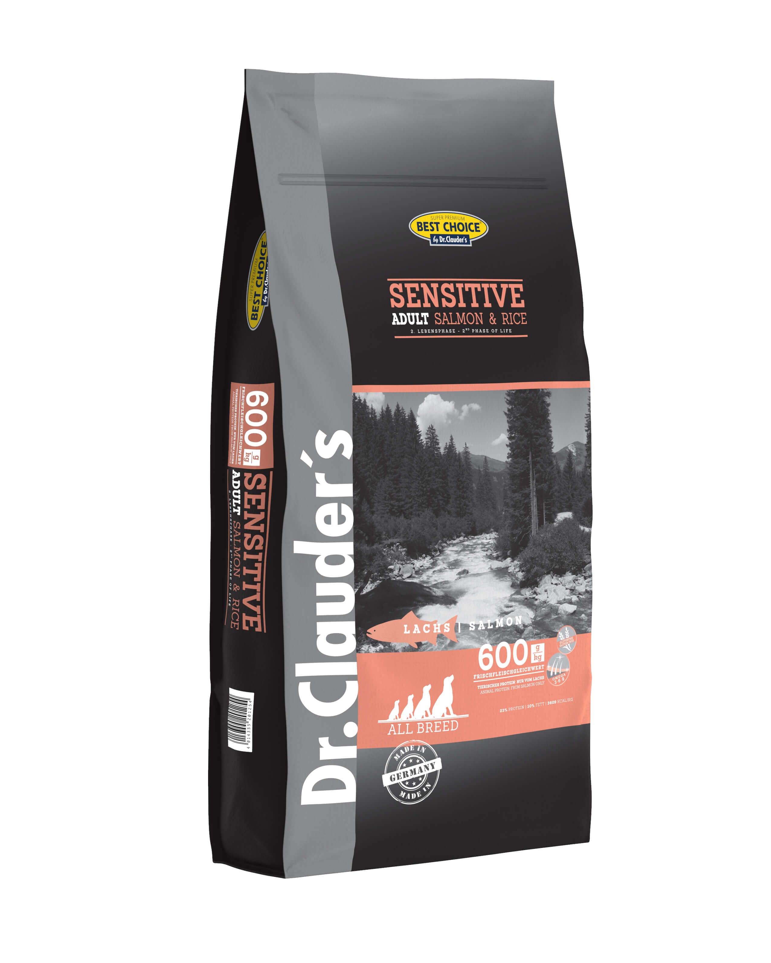 Bild 1 von 1: Dr.Clauder’s Best Choice Adult Lachs & Reis 12,5kg