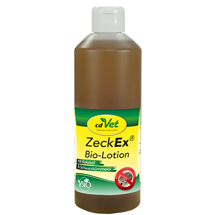 insektoVet® ZeckEx Bio-Lotion 500 ml – Pflegeöl zur Geruchsüberdeckung bei Hunden, Pferden & Nagern