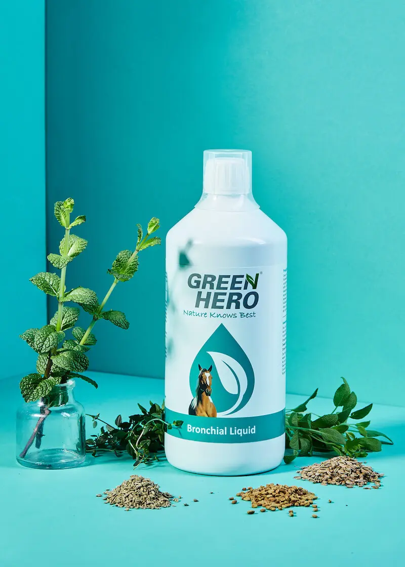 Thumbnail 8: Greenhero Bronchial Liquid für Pferde mit Kräutern