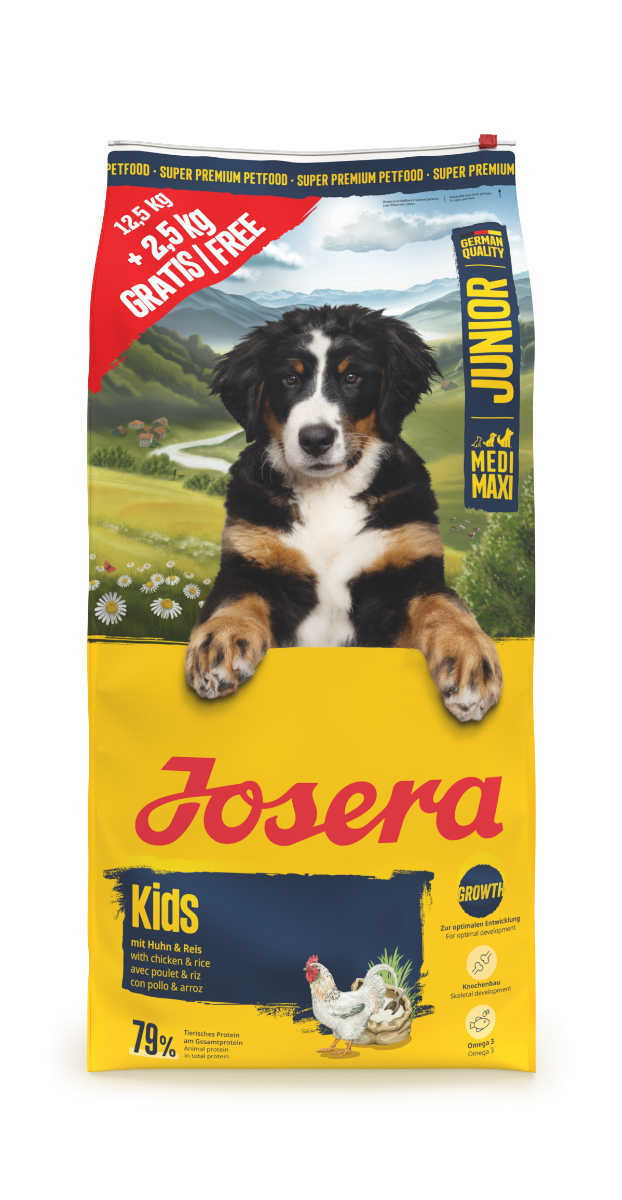 Bild 1 von 1: Josera Josera Junior Kids 15 kg Futter für Welpen großer Rassen – Ausgabe 12,5+2,5 kg