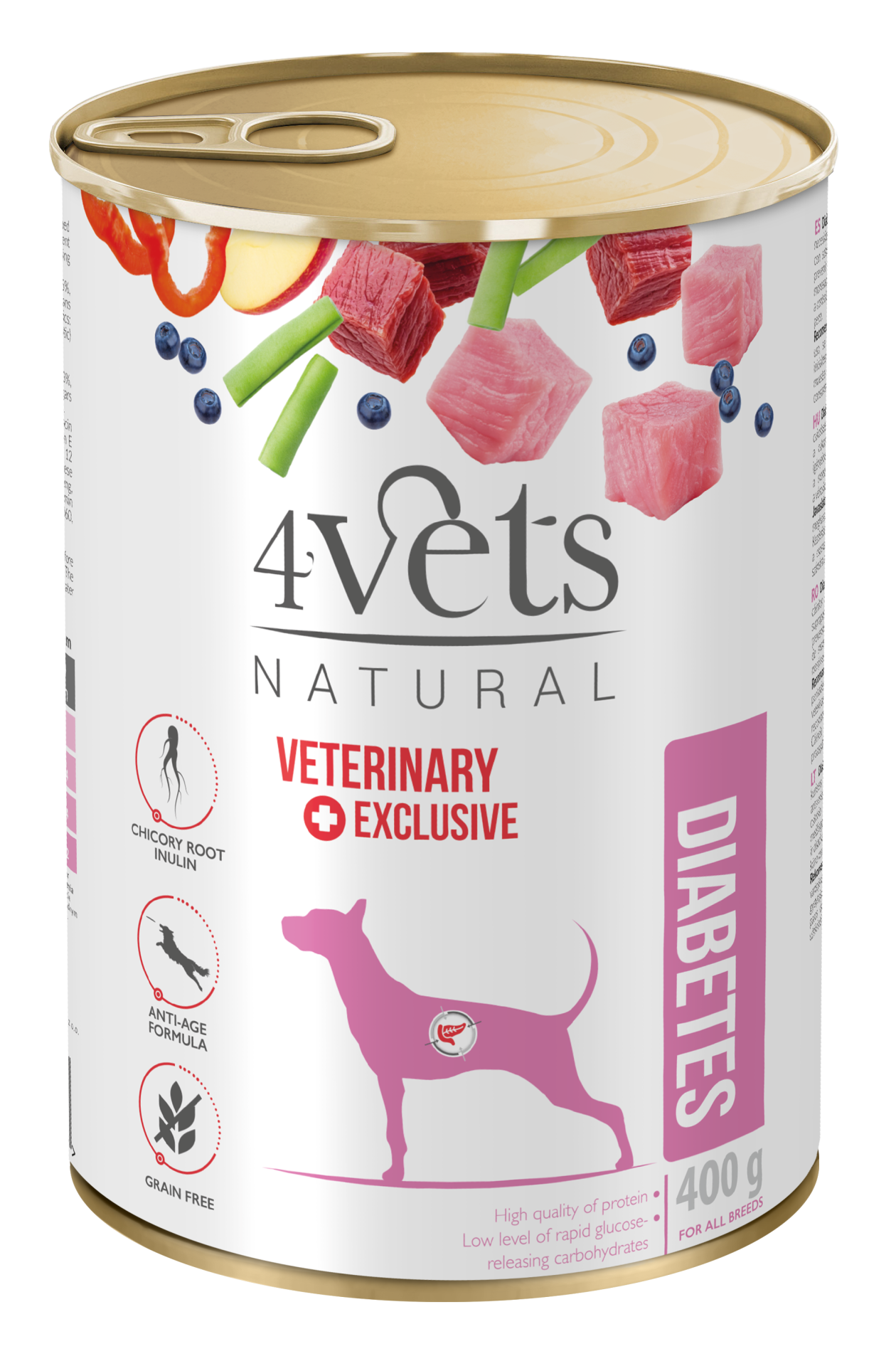 Bild 1 von 1: 4vets NATURAL Diabetes 6 x 400g