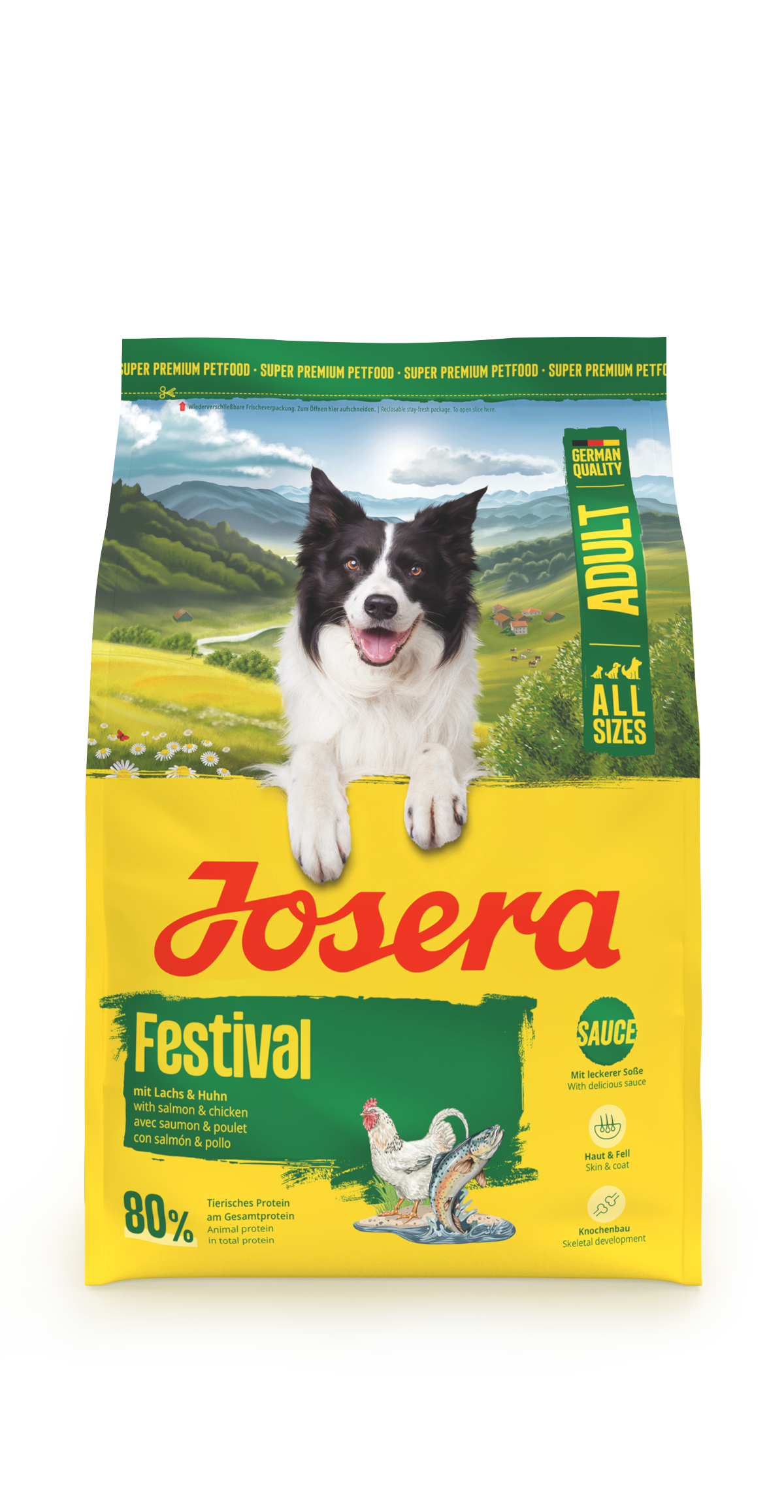 Produktbild von Adult Festival, glutenfreies Trockenfutter für ausgewachsene Hunde, 3kg