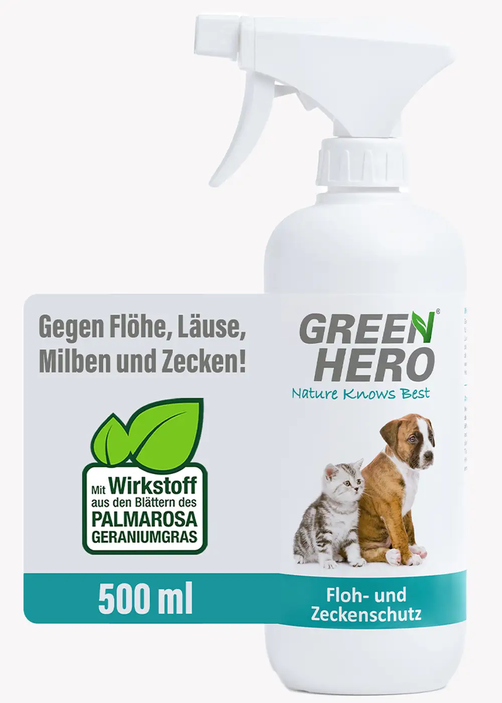 Thumbnail 1: Greenhero Floh- und Zeckenschutz für Hunde und Katzen