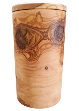 Thumbnail 1: Olivenholz-erleben Urne für Tiere bis ca. 15 kg Lebendgewicht aus Olivenholz