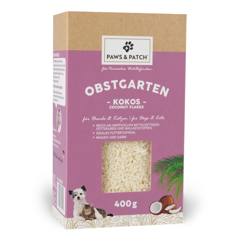 Paws & Patch KOKOSFLOCKEN 400g für Hunde und Katzen