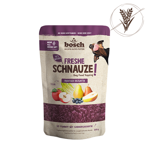 Produktbild von Freshe Schnauze fruchtiger Obstgarten - Ergänzungsfutter– 200g