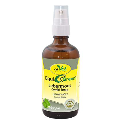 Thumbnail 2: cdVet EquiGreen Lebermoos Combi 100 ml - Hautpflege für pilzempfindliche Pferde