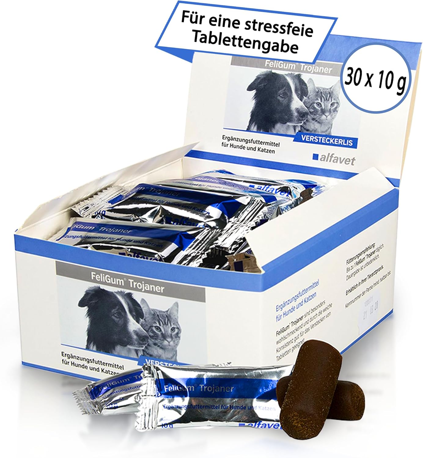 Thumbnail 1: alfavet FeliGum Trojaner Box 30 x 10 g