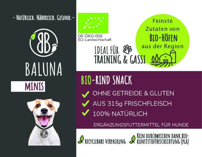 Thumbnail 2: Baluna Bio-Rind Snack 100g